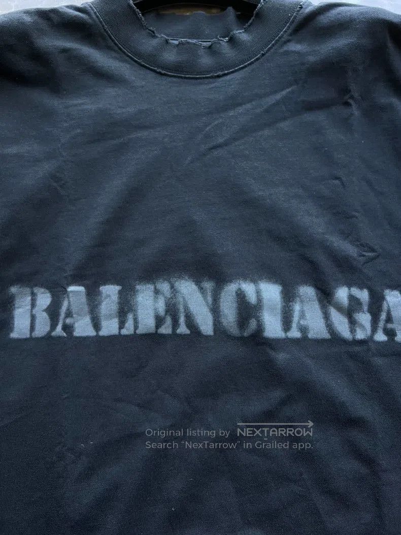 Balenciaga Balenciaga Front and Back Blurred Letter Short Sleeve S Size US S / EU 44-46 / 1 - 6 Thumbnail
