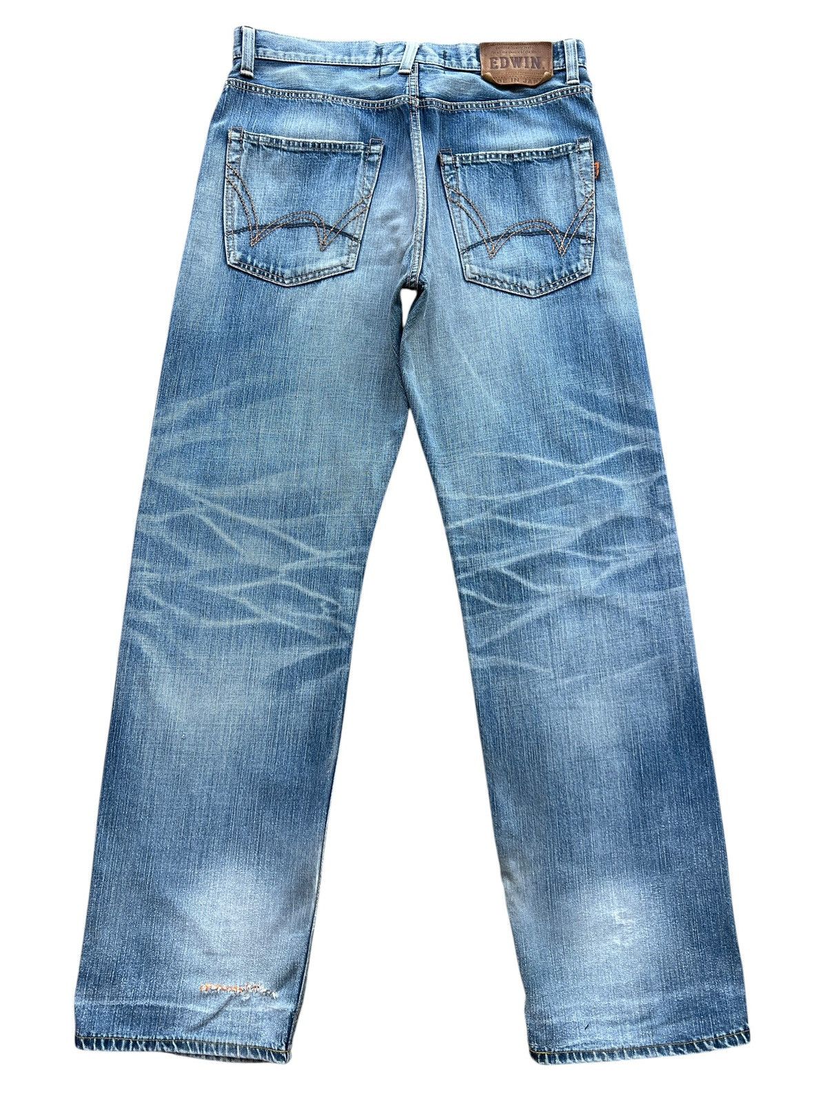 Edwin Vintage Edwin Selvedge Distressed Denim Jeans 36x34 Size US 36 / EU 52 - 3 Thumbnail