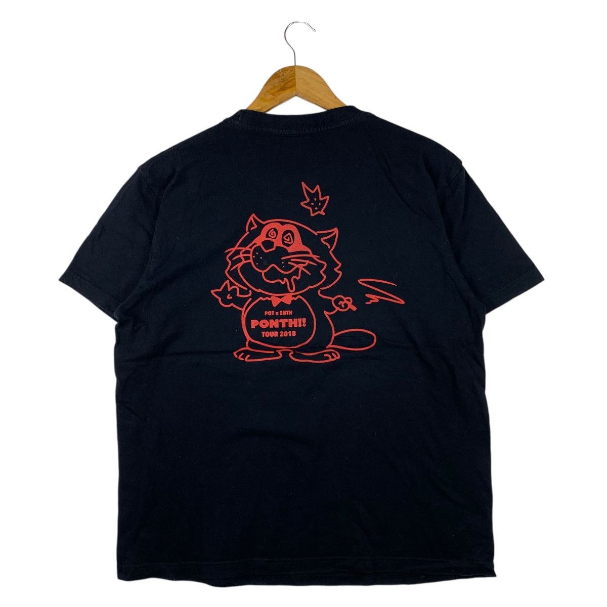 Vintage Pot x Enth PONTH!! Tour 2018 Japan Logo Print Black Shirt Size US L / EU 52-54 / 3 - 1 Thumbnail