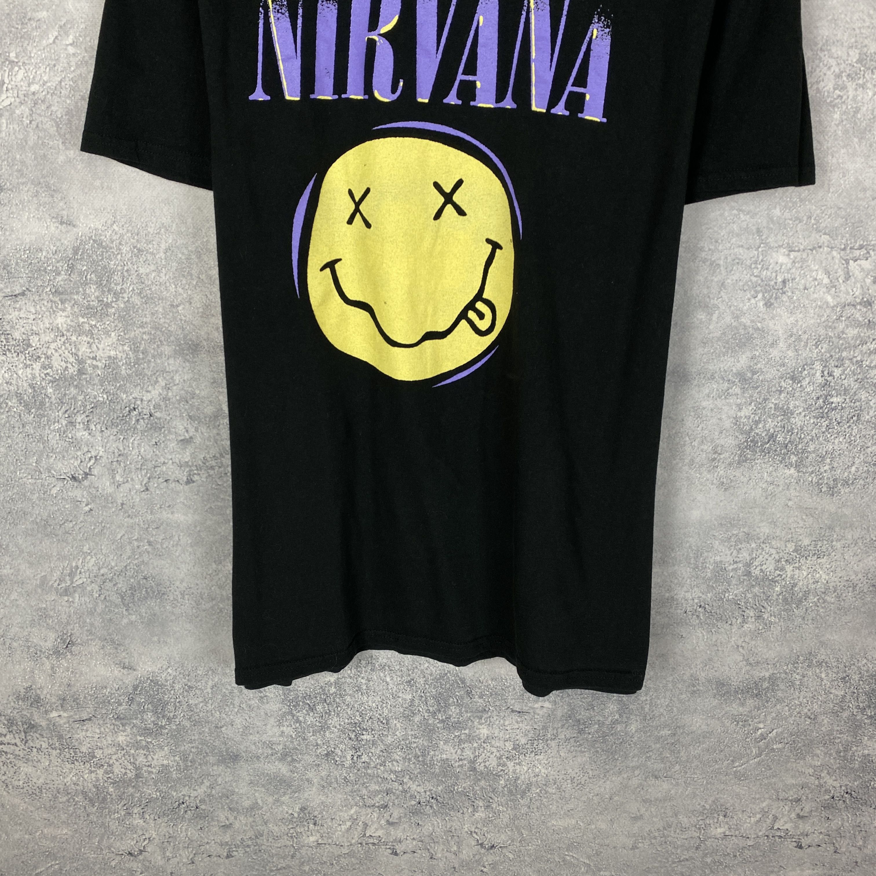 Band Tees Nirvana Tee Men's Size L Black Short Sleeve Size US L / EU 52-54 / 3 - 3 Thumbnail