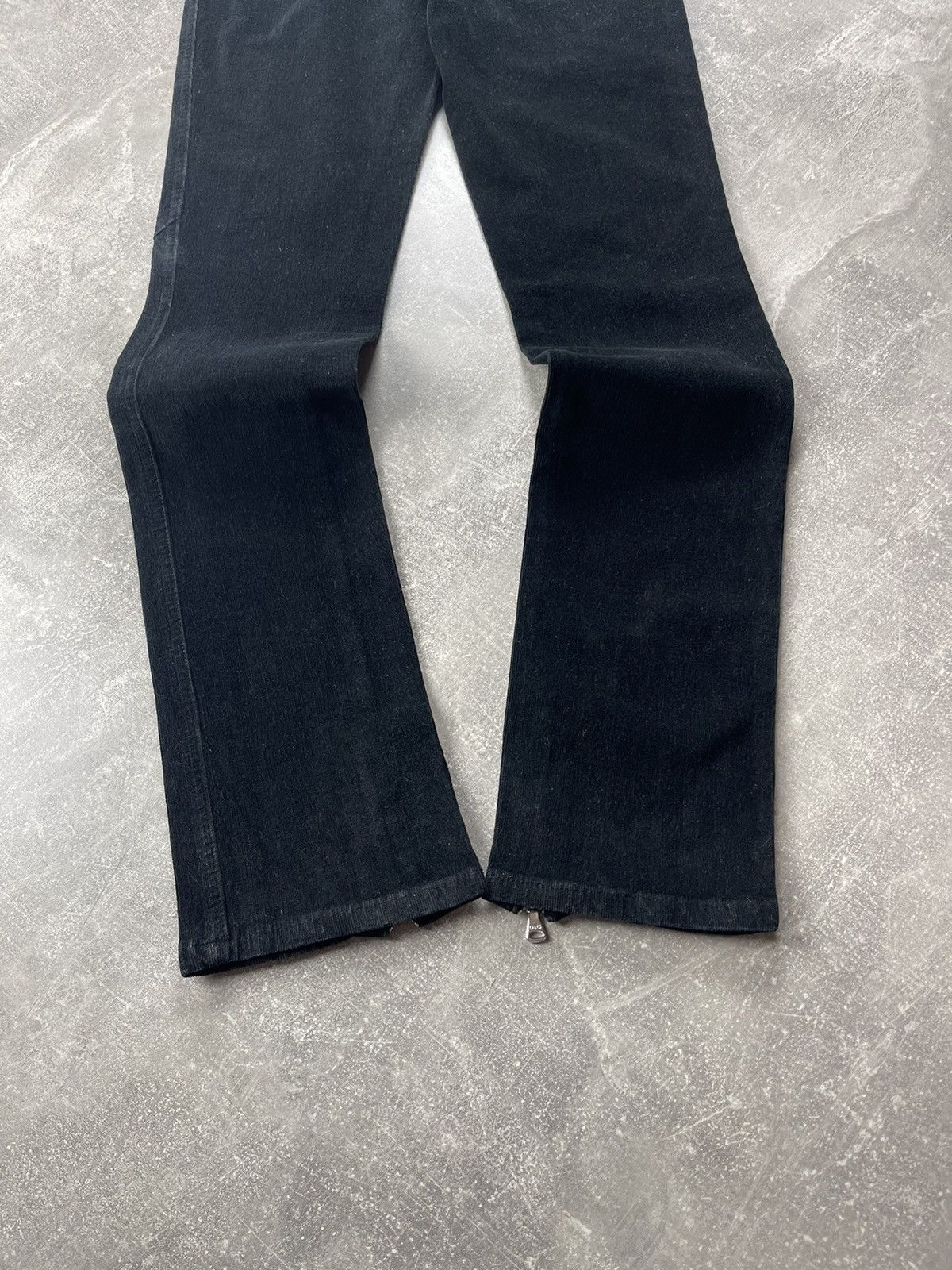 Dolce & Gabbana Dolce & Gabbana Black Corduroy Slim Pants Zip Hem Size 27" / US 4 / IT 40 - 3 Thumbnail