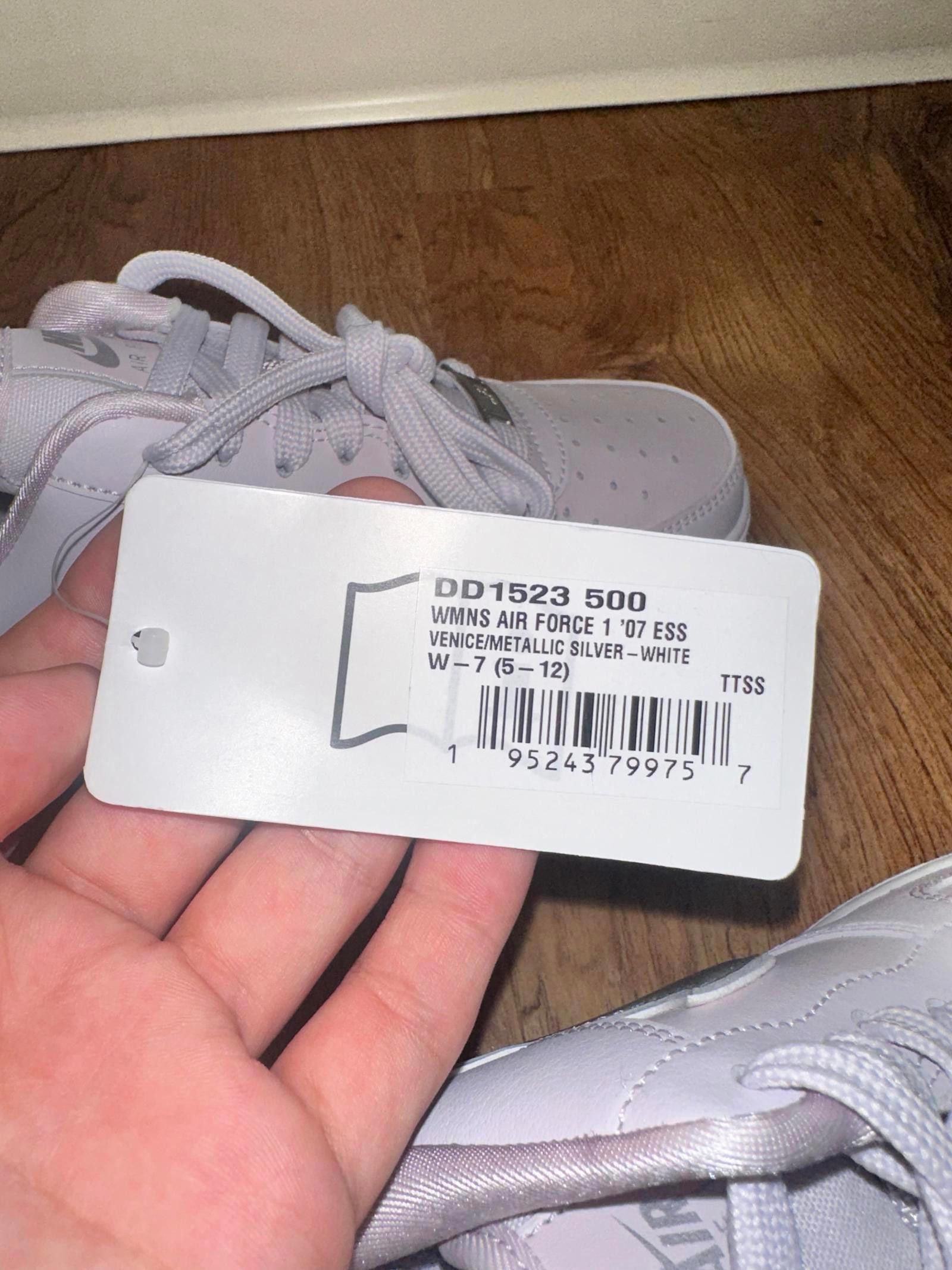 Nike Nike Air Force 1 Low Light Lilac Silver (Women's) Sample Size US 7 / IT 37 - 10 Thumbnail