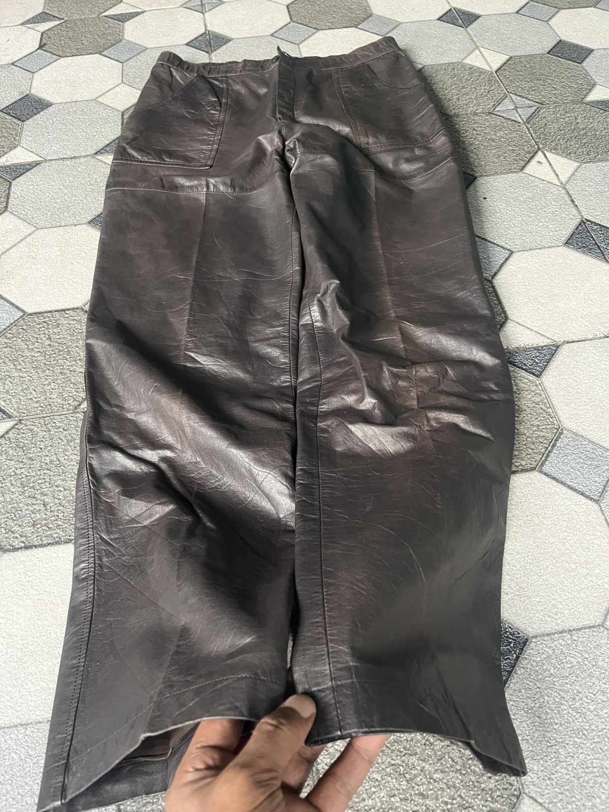 14th Addiction Japanese brand Sporty Voice Leather Brown Size US 29 - 13 Thumbnail