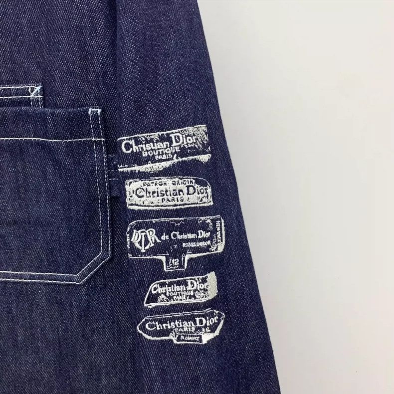Dior Dior Size 39 25 Archive Labels Series Dark Blue Letter Em Size US XXS / EU 40 - 5 Thumbnail