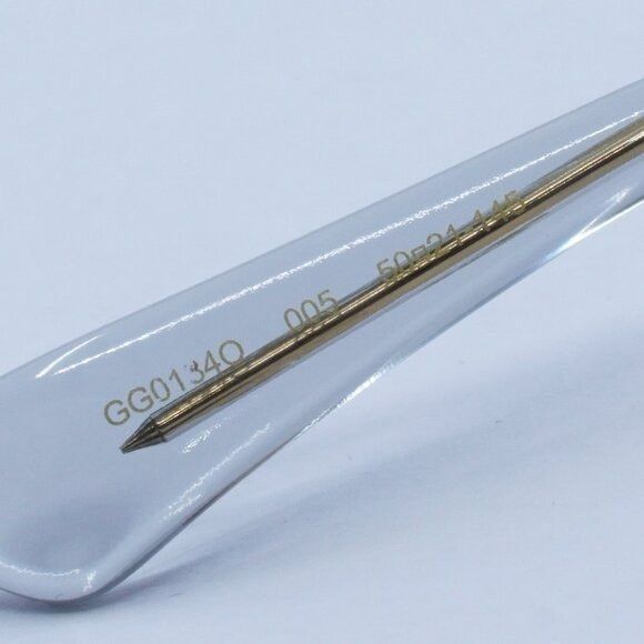 Gucci Gucci GG0184O 005 Eyeglasses Transparent Grey 50mm Square Size ONE SIZE - 9 Thumbnail
