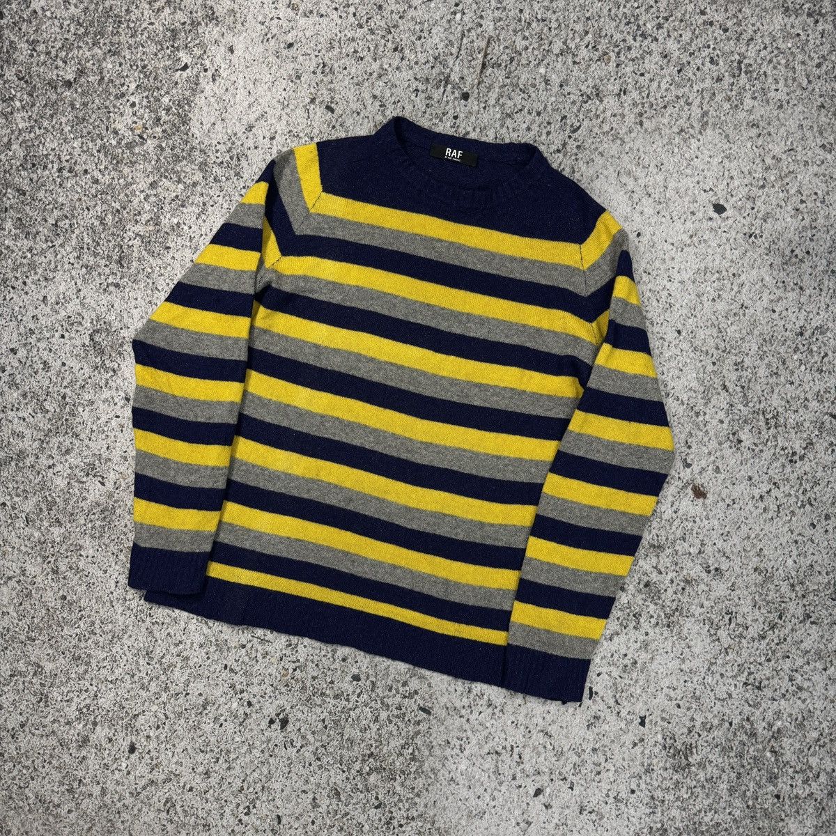 Raf by Raf Simons Raf by Raf Simons Striped Wool Sweater Size US XL / EU 56 / 4 - 9 Thumbnail