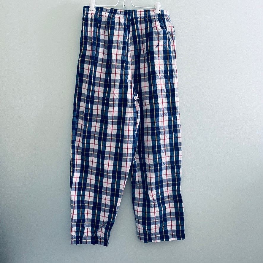 Nautica Nautica blue plaid pj pants Size US 34 / EU 50 - 3 Thumbnail