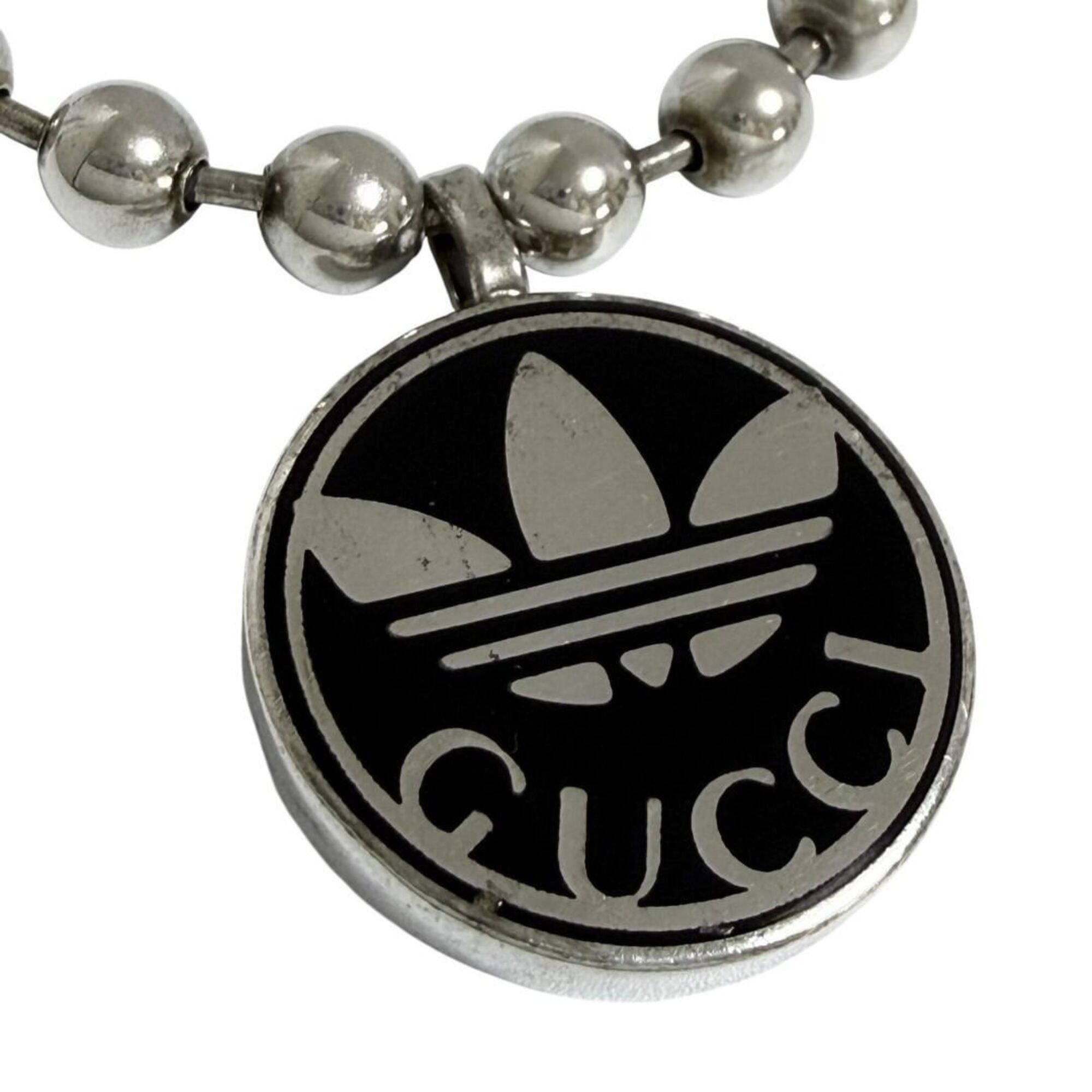 Gucci Gucci Adidas Men's Pendant Necklace Trefoil Silver Size ONE SIZE - 1 Thumbnail