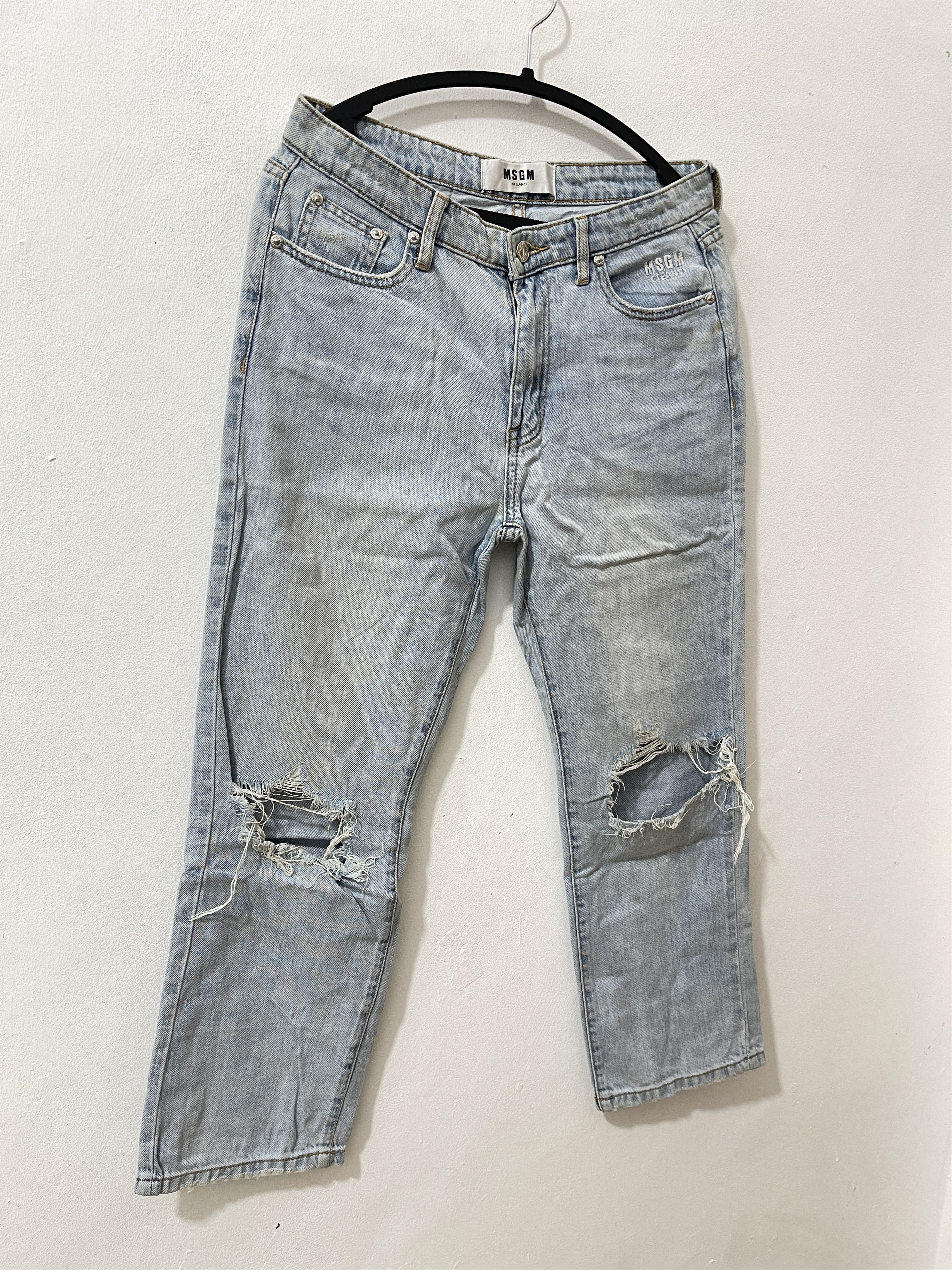 MSGM MSGM Milano Distressed Ripped Jeans Size US 29 - 3 Thumbnail