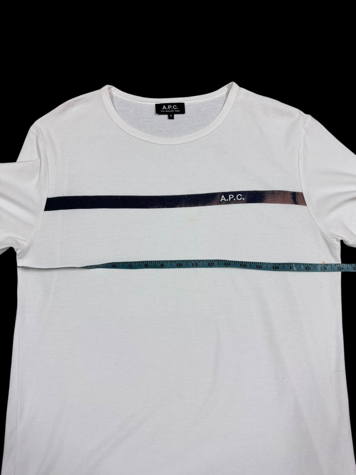 A.P.C. A.P.C Stripe Trim T-Shirt Size US M / EU 48-50 / 2 - 9 Thumbnail