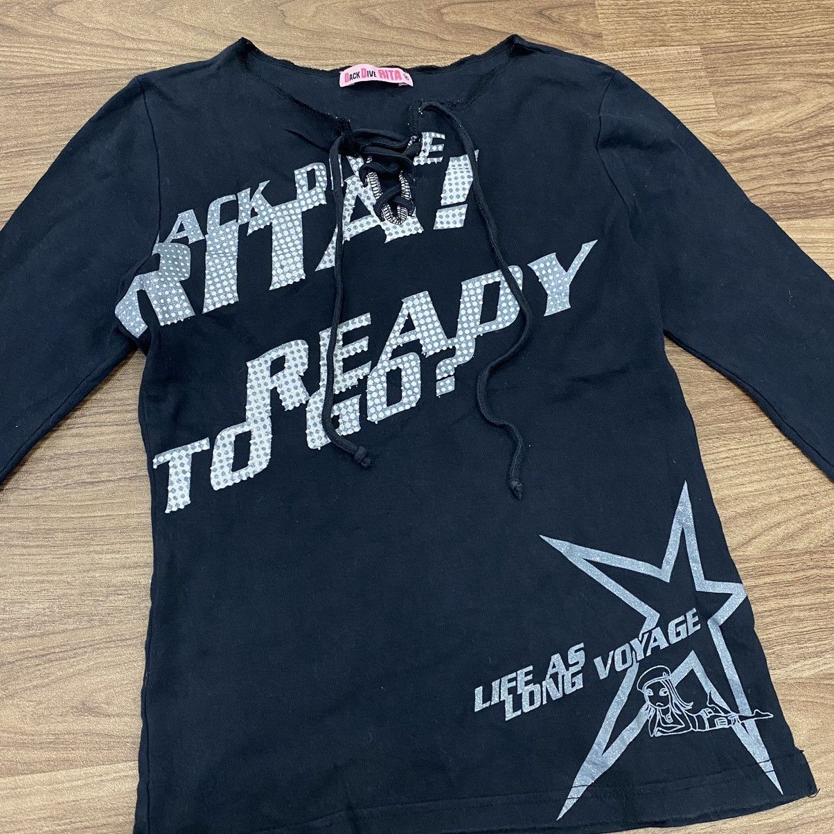 If Six Was Nine Y2k Dack Dive Rita Longsleeve Size M / US 6-8 / IT 42-44 - 2 Thumbnail