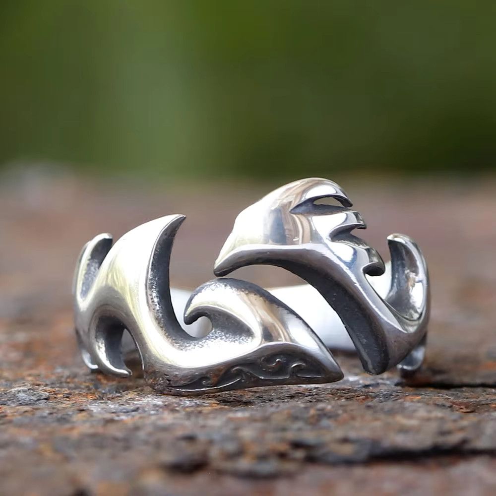 Jewelry Flame Retro Hip Hop Rings Size ONE SIZE - 2 Thumbnail