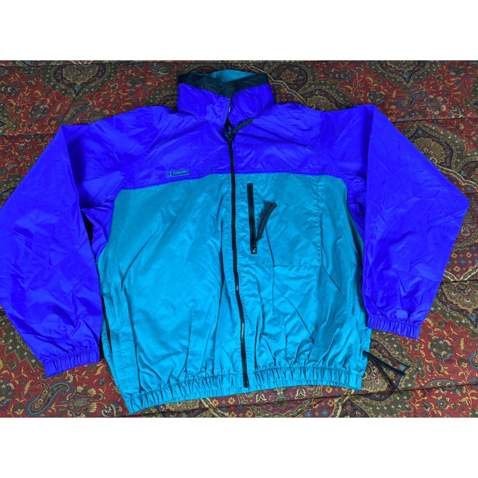 Vintage VINTAGE Columbia Sportswear Windbreaker Jacket Mens M Purple 90s Aqua Size US M / EU 48-50 / 2 - 2 Thumbnail