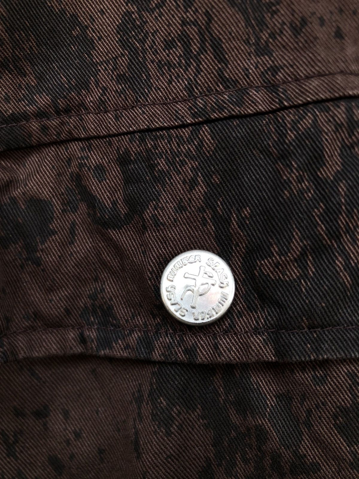 If Six Was Nine × Japanese Brand × Le Grande Bleu (L.G.B.) Y2K Slash Number Poem Button Up Shirt Size US L / EU 52-54 / 3 - 7 Thumbnail