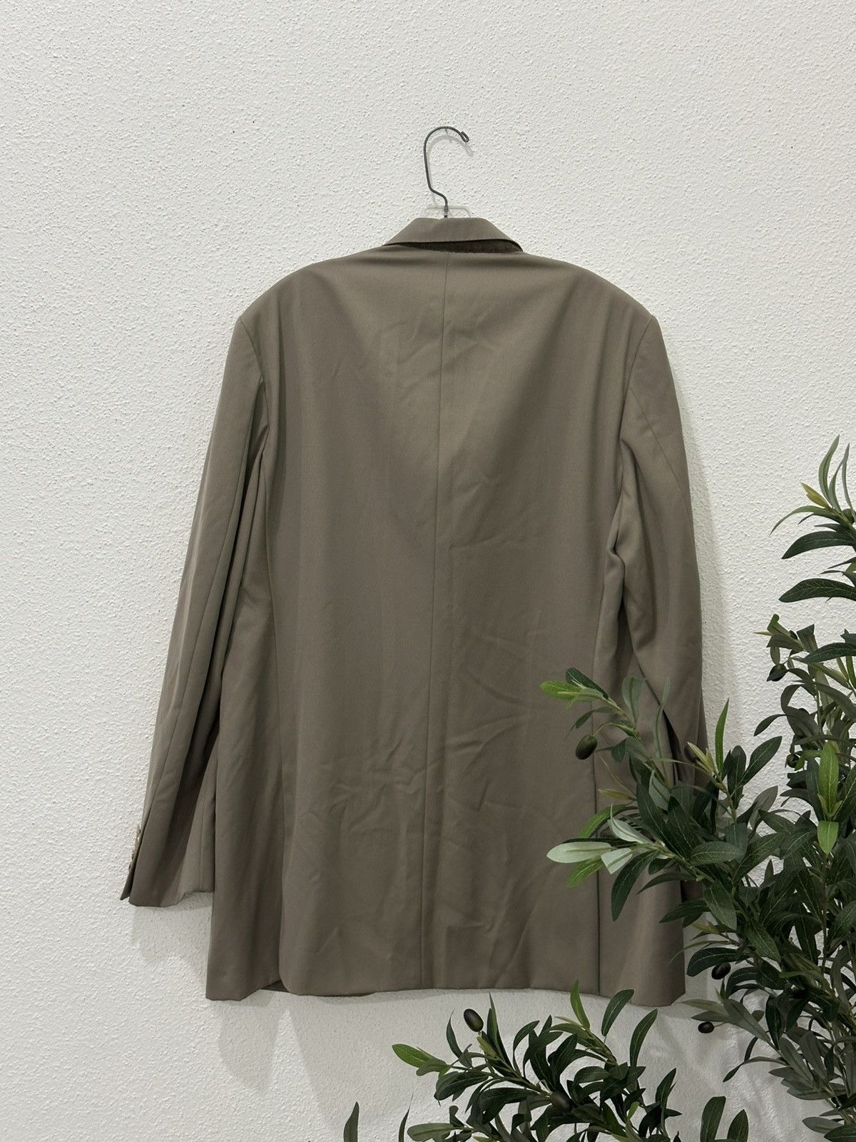 Polo Ralph Lauren Polo RL 100% Virgin Wool Blazer 44L Taupe Made in Italy Size 44L - 3 Thumbnail