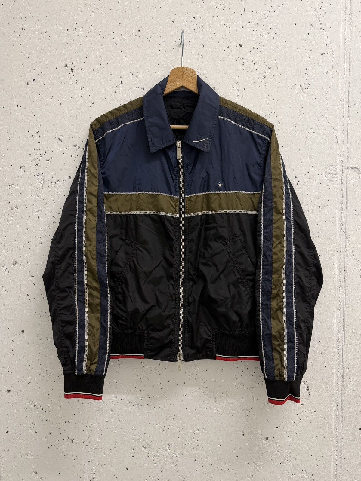 Dior Dior Homme Sample Track Nylon Panelled Zip-Up Jacket Size US M / EU 48-50 / 2 - 1 Thumbnail