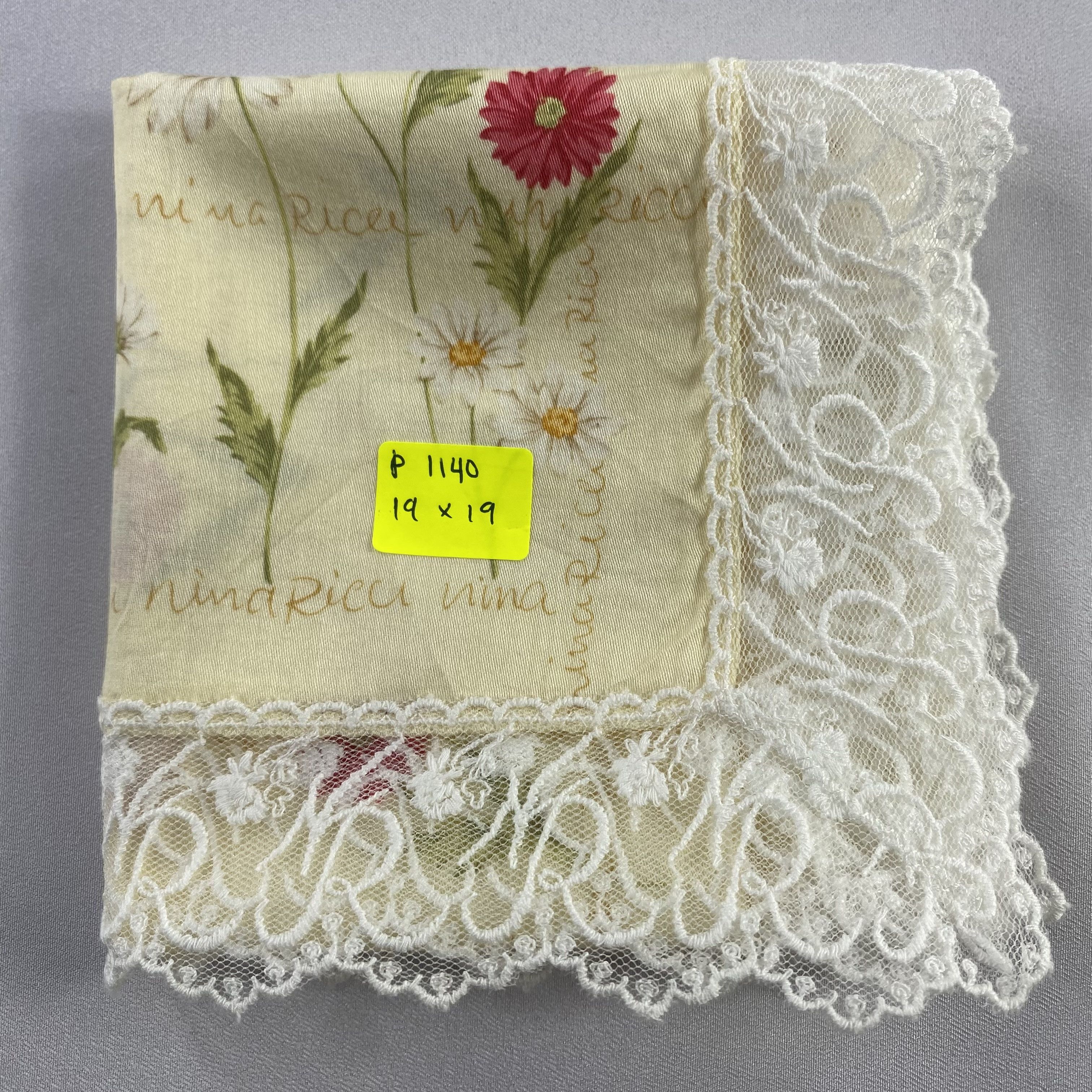 Nina Ricci × Vintage Nina Ricci Handkerchief / Neckerchief / Bandana-P1140 Size ONE SIZE - 5 Thumbnail