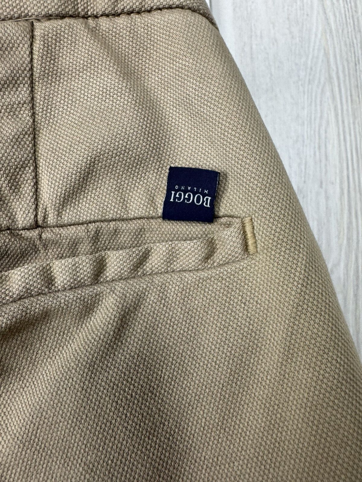 Boggi Boggi Milano beige classic pattern chinos casual pants Size US 34 / EU 50 - 9 Thumbnail