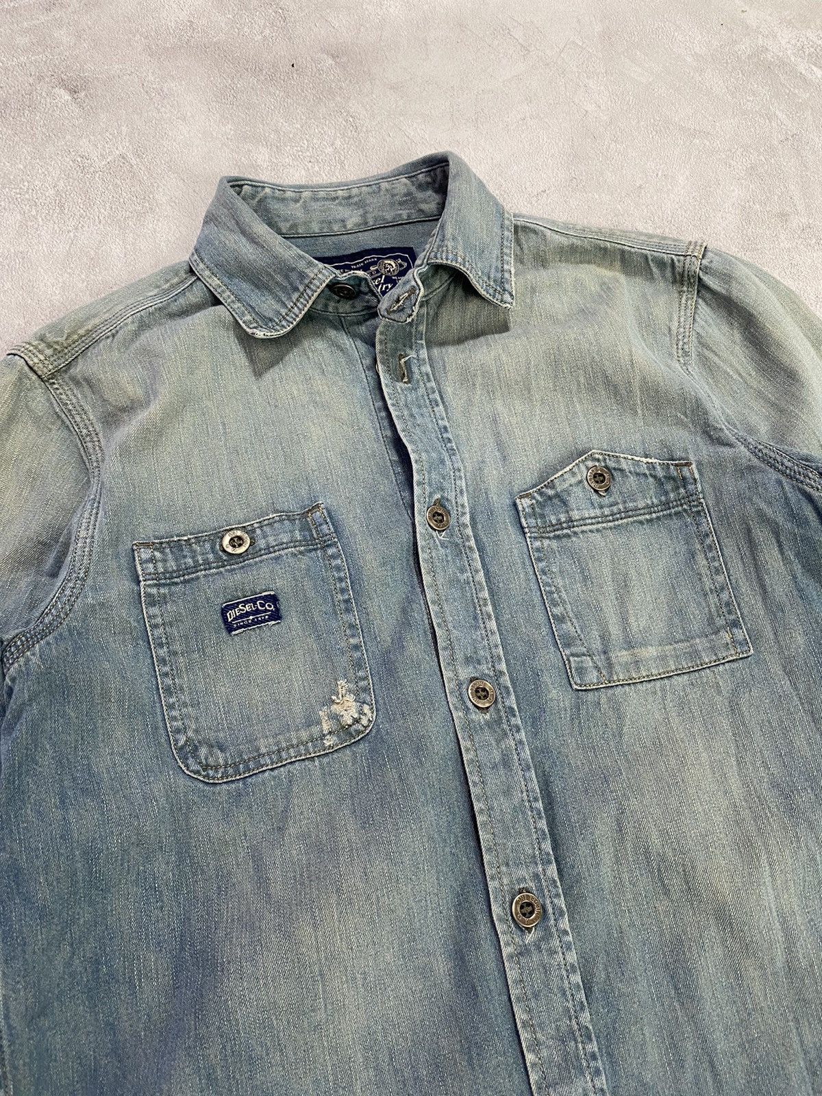 Diesel ⛽️ Vintage Shirt Button Up DIESEL JEANS RETRO Size US M / EU 48-50 / 2 - 2 Thumbnail