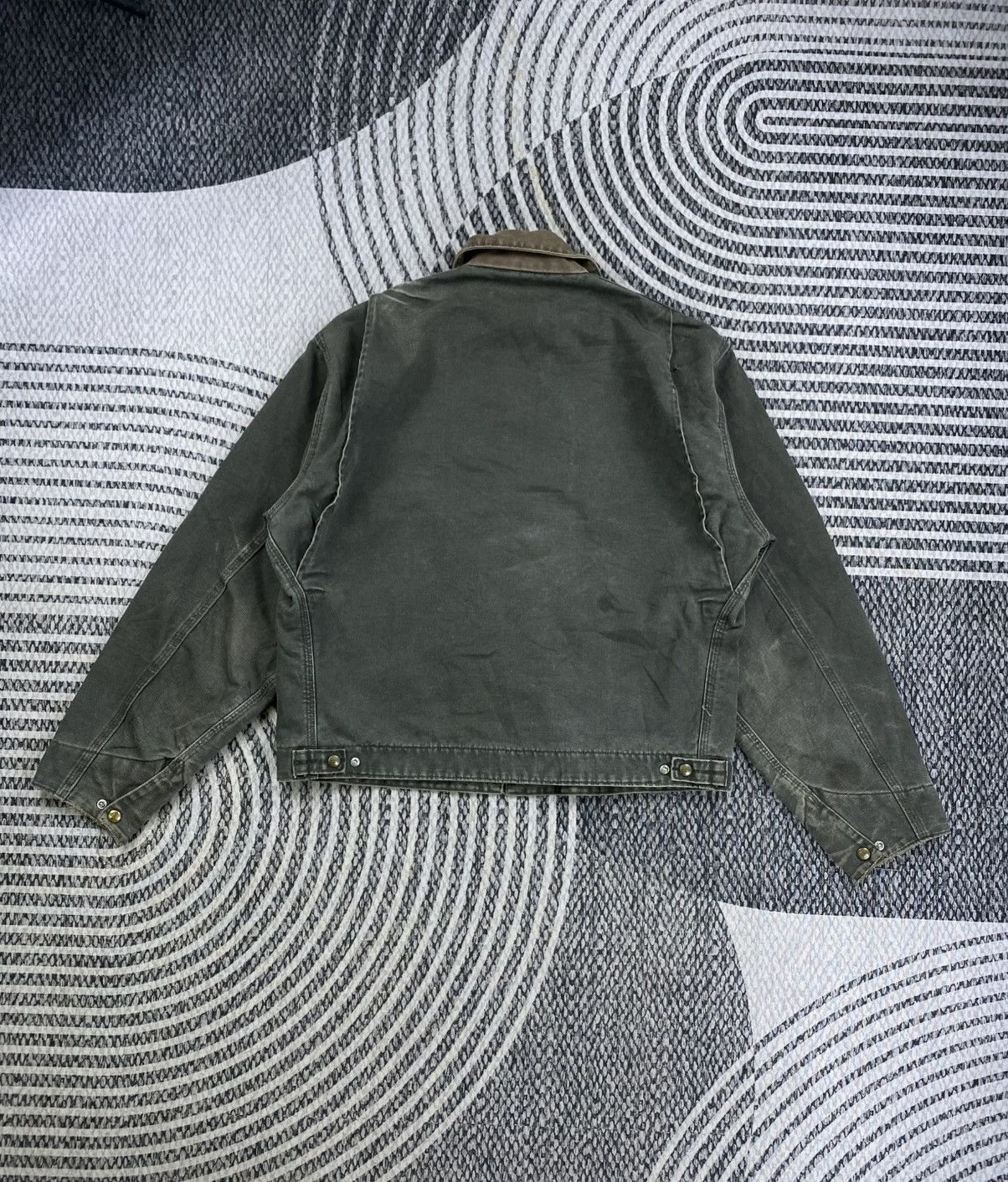 Carhartt Vintage Carhartt Detroit Jacket Faded Moss Green J97 MOS Size US L / EU 52-54 / 3 - 2 Thumbnail