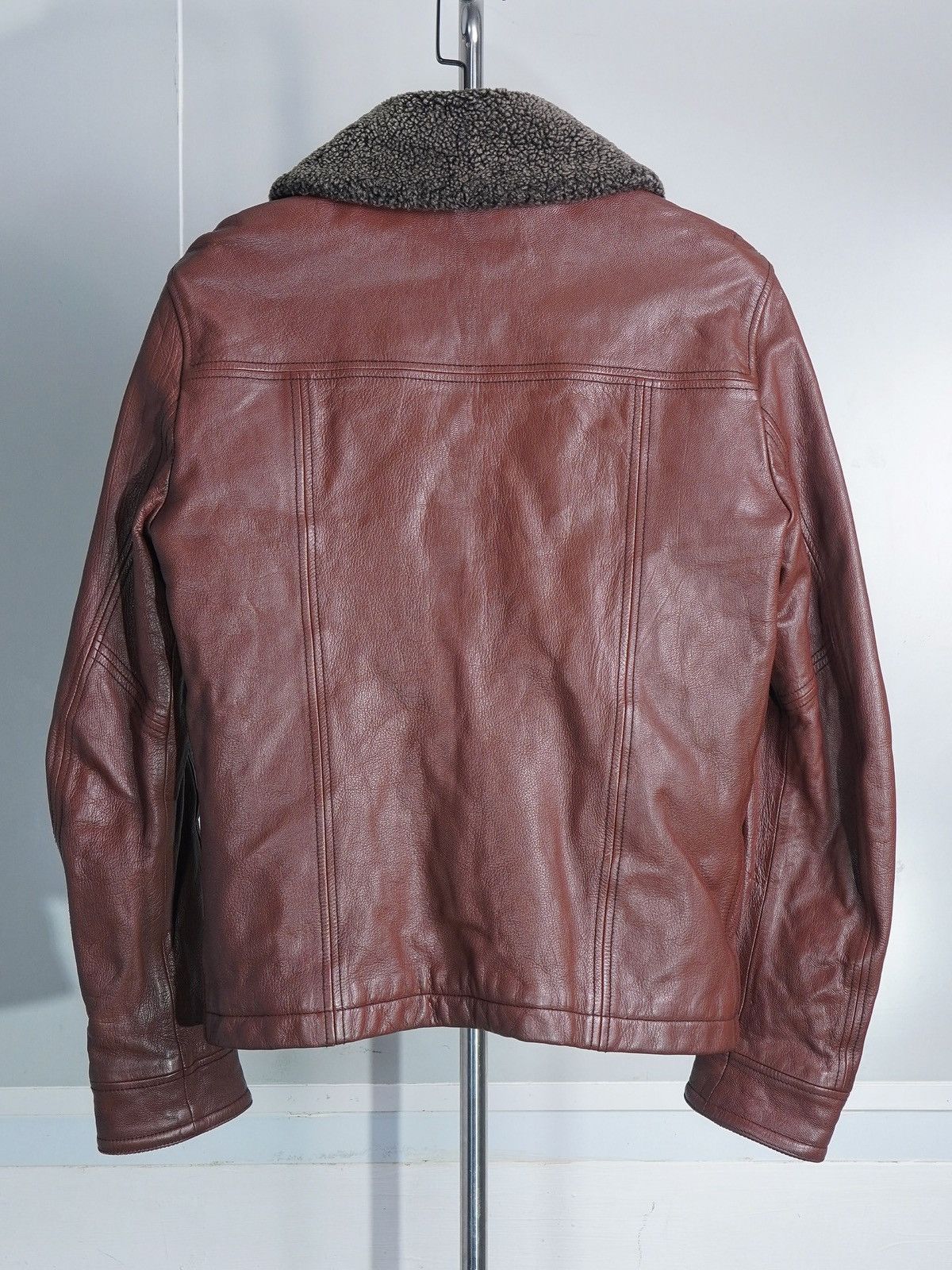 Gucci Shearling Collar Leather Jacket Tom Ford Era Size US M / EU 48-50 / 2 - 2 Thumbnail