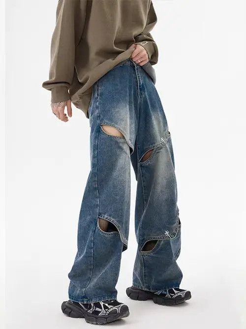 Japanese Brand Kinuka x Izumi Light Blue High Street Vintage Loose Jeans Size US 32 / EU 48 - 8 Thumbnail