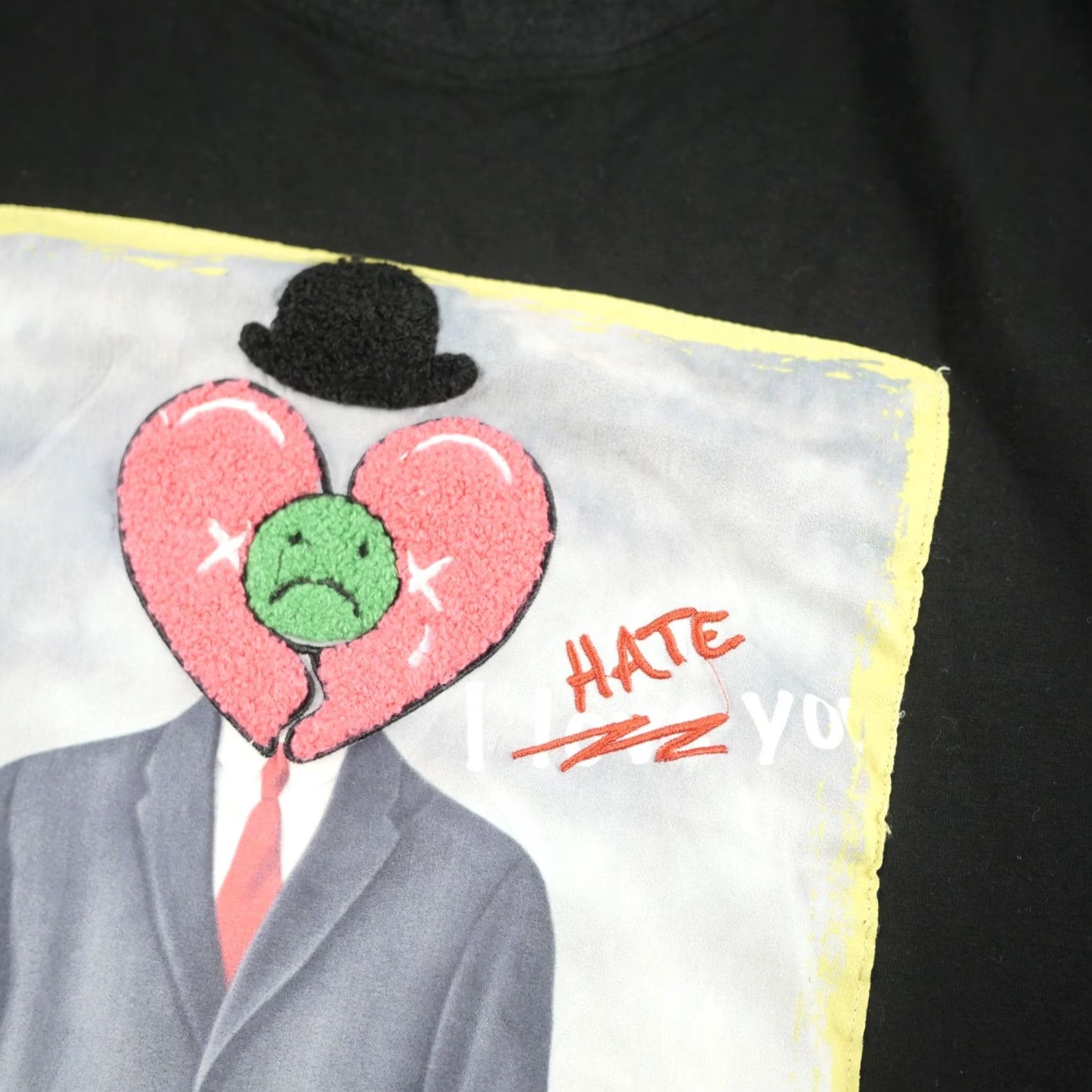 Champion BKYS Shirt Mens XL Black Gray Heart Patch Streetwear Art Graphic T-Shirt Size US XL / EU 56 / 4 - 6 Thumbnail