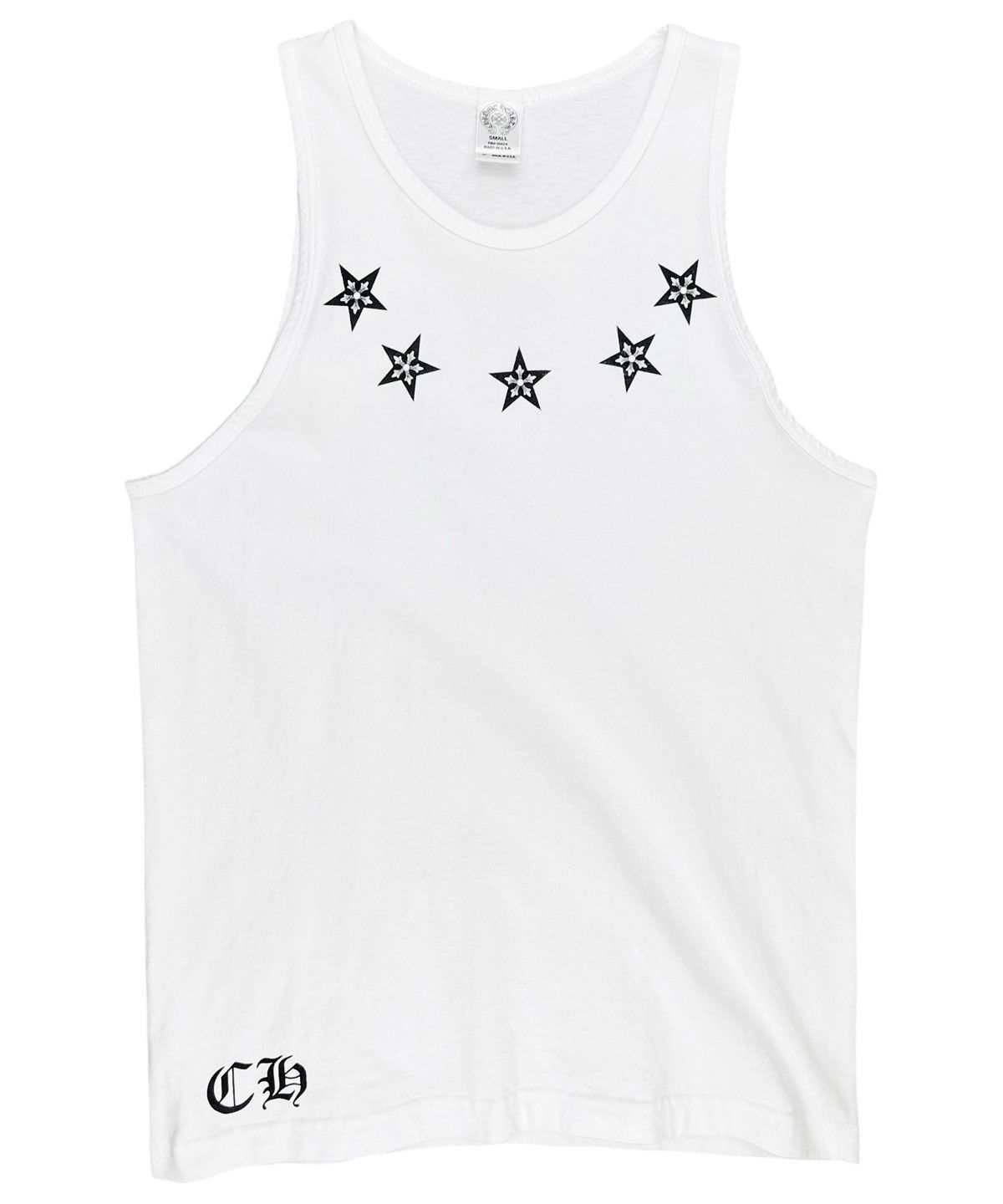 Chrome Hearts Chrome Hearts Made In Hollywood Star Tank Top White Size US S / EU 44-46 / 1 - 2 Thumbnail