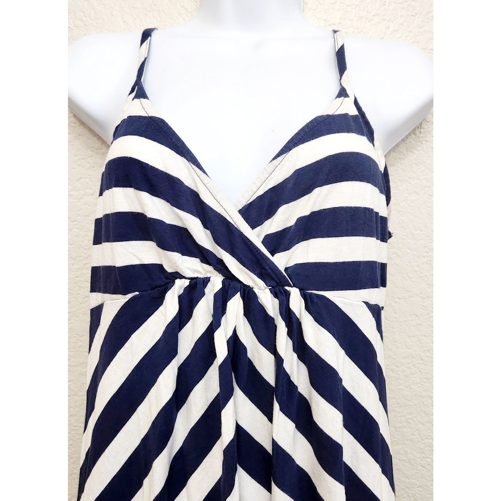 Old Navy Old Navy Maternity Blue White Stripe Crisscross Dress Small Size S / US 4 / IT 40 - 2 Thumbnail
