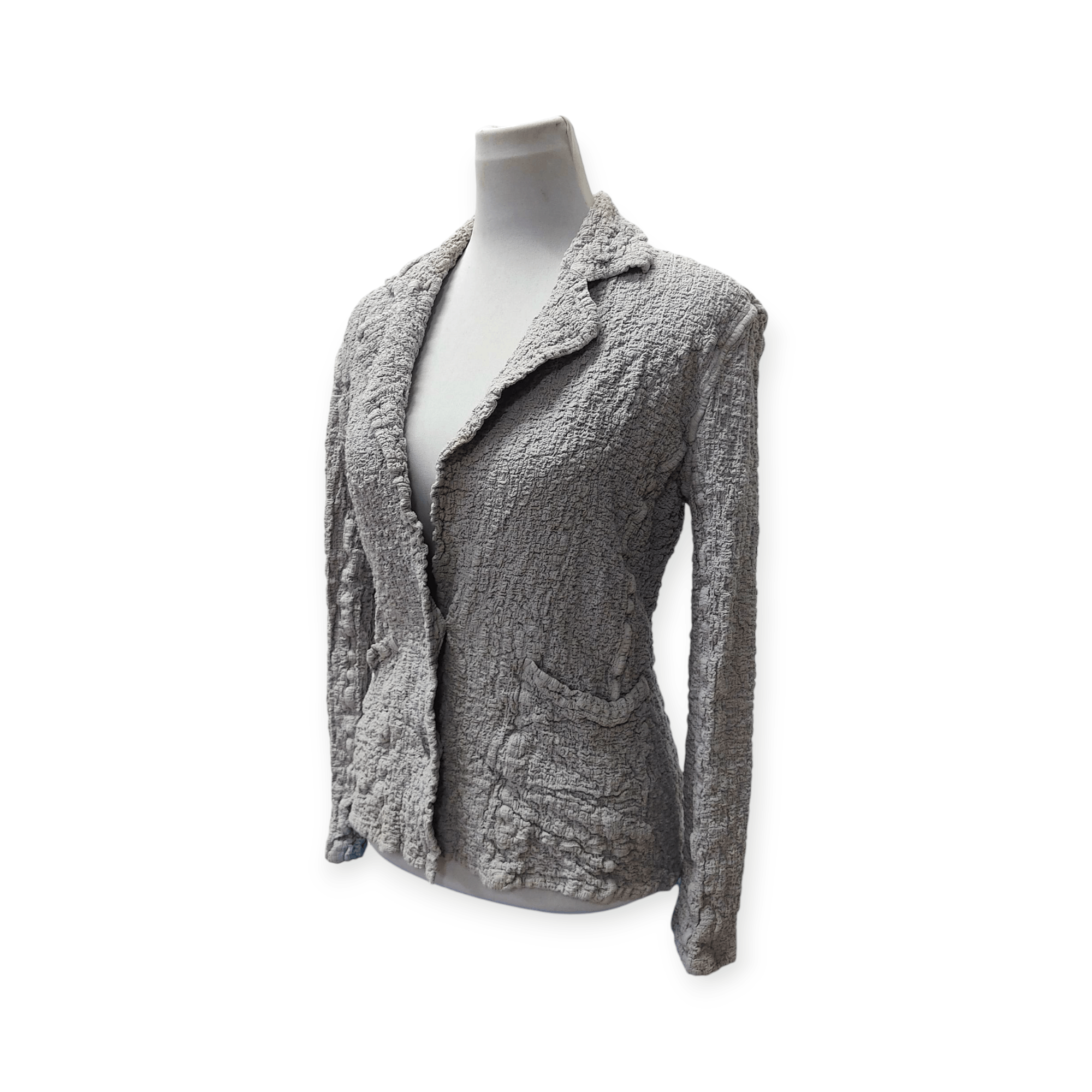 Issey Miyake × Pleats Please Issey Miyake ISSEY MIYAKE Me Cauliflower Pleated Stretch Cardigan Blazer Size S / US 4 / IT 40 - 2 Thumbnail