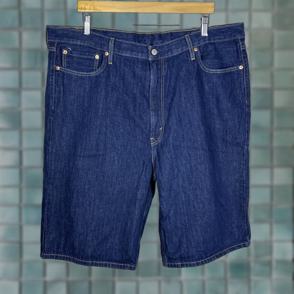 Levi's Levi's Jeans Shorts Bermuda 42 Men Dark Wash 12" Inseam Relaxed 5-Pocket Denim Logo Jeans Jorts Size US 42 / EU 58 - 1 Thumbnail