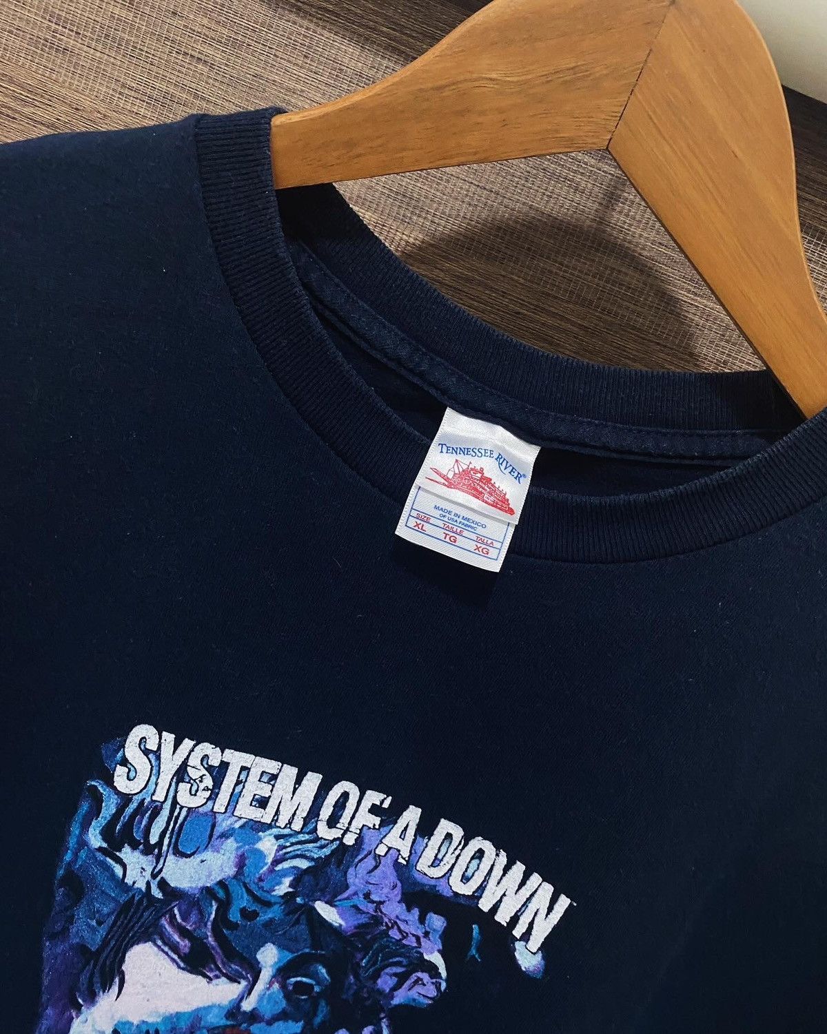 Band Tees × Vintage Vintage 2004 System Of A Down “ Shes Like Heroin” Sad Statue Size US XL / EU 56 / 4 - 3 Thumbnail