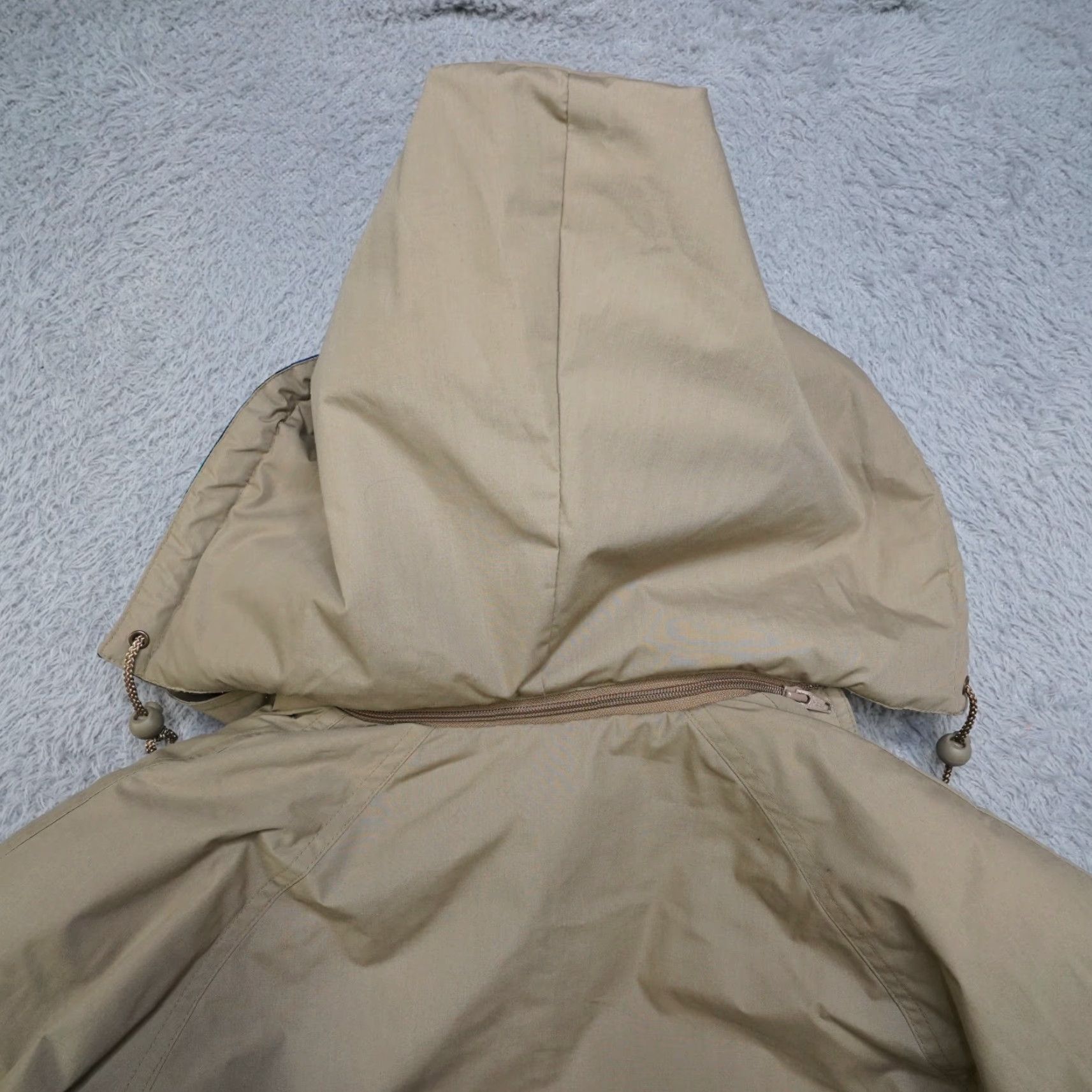 Vintage VINTAGE Cabela's Trench Coat Womens M Tan Goose Down Hooded Lined Jacket Flannel Wind-Resistant Pockets Long Shirt Size M / US 6-8 / IT 42-44 - 6 Thumbnail