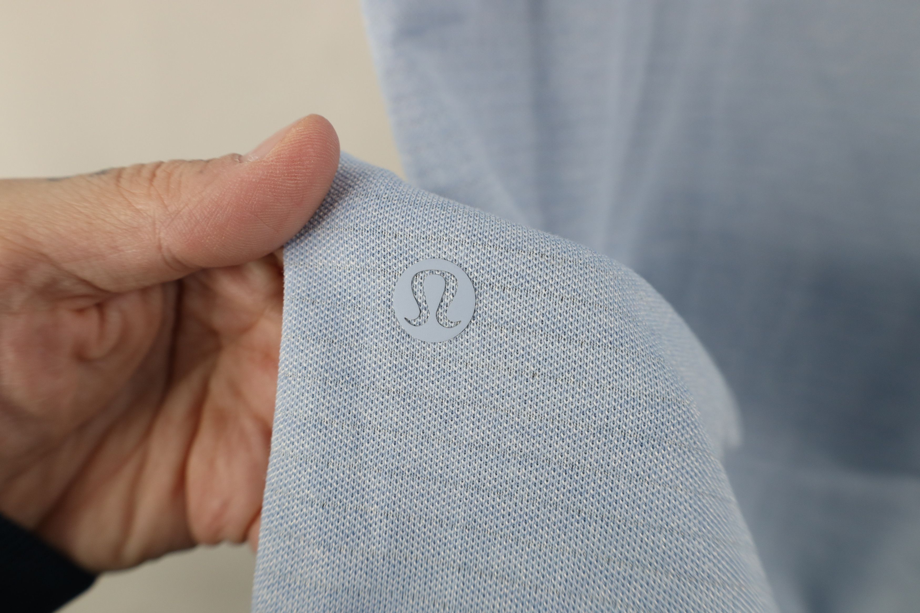 Lululemon Lululemon Tech Striped Knit Collared Golf Polo Shirt Blue Size US XL / EU 56 / 4 - 9 Thumbnail