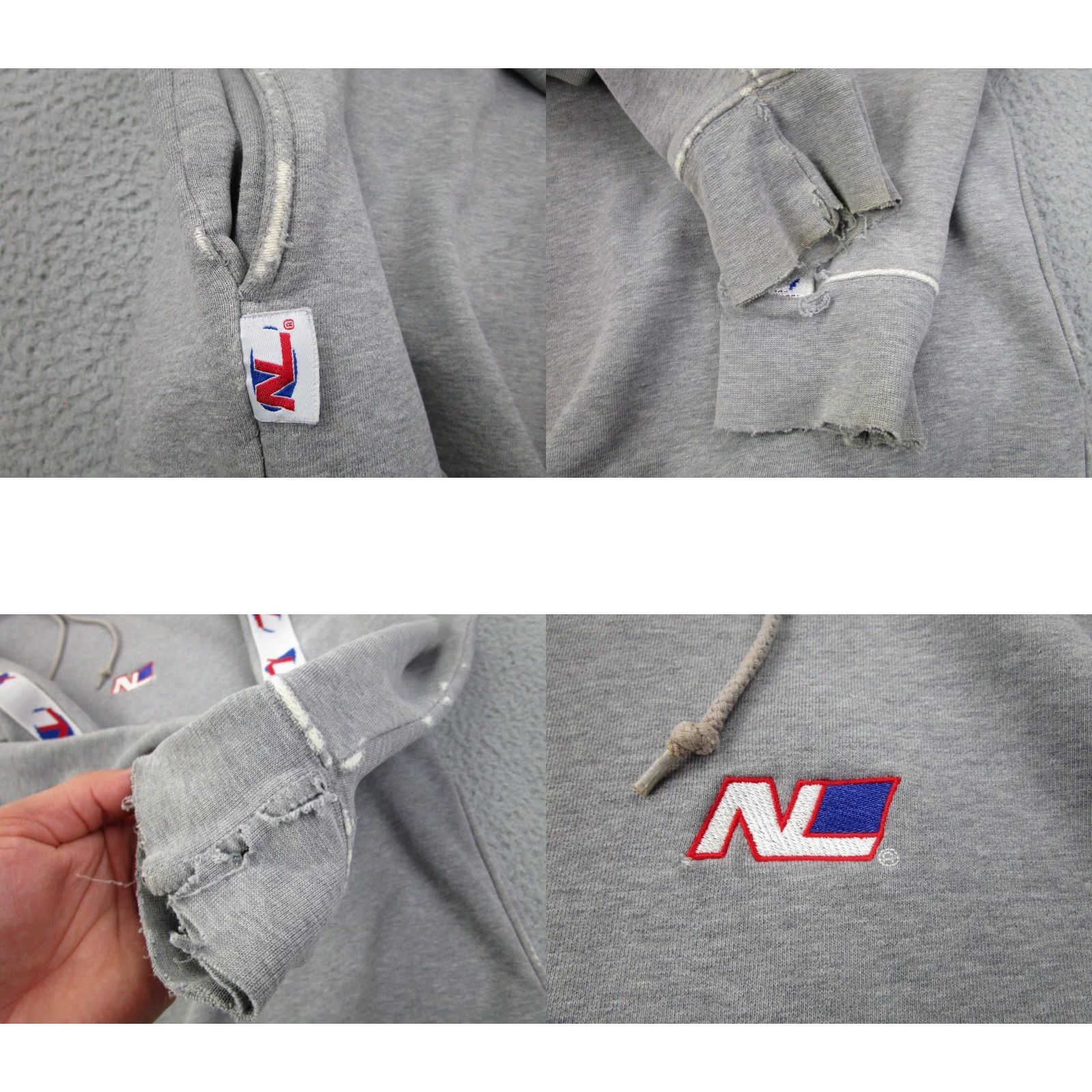Vintage VINTAGE No Limit Soldier Hoodie Mens XL Gray Fleece Pockets Heavyweight Oversized Distressed 90s Hip Hop Sweatshirt Size US XL / EU 56 / 4 - 8 Thumbnail