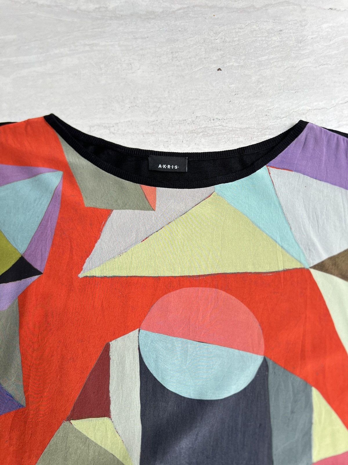 Akris AKRIS Abstract Motive T-shirt Size L / US 10 / IT 46 - 4 Thumbnail