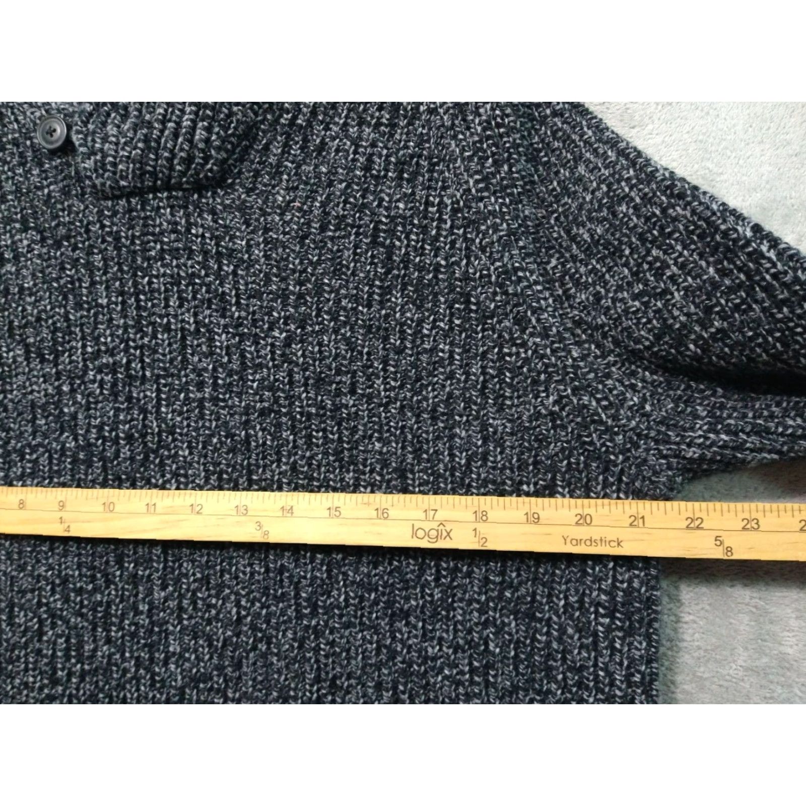 Banana Republic Banana Republic Sweater Mens L Gray Cowl Neck Wool Blend Preppy Pullover Winter Casual Knitted Tight-Knit Solid Pattern Mens Size US L / EU 52-54 / 3 - 4 Thumbnail