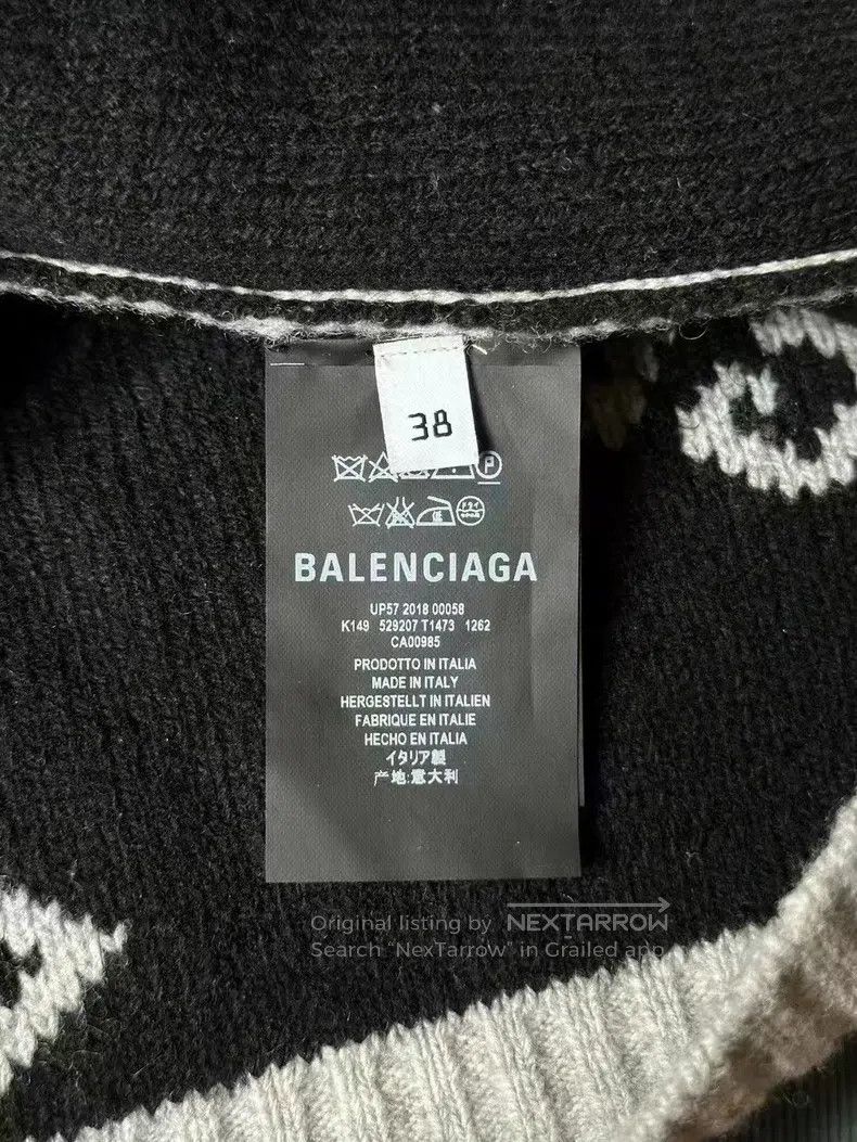 Balenciaga Balenciaga Gray Barrage Sweater Size XS / US 0-2 / IT 36-38 - 4 Thumbnail