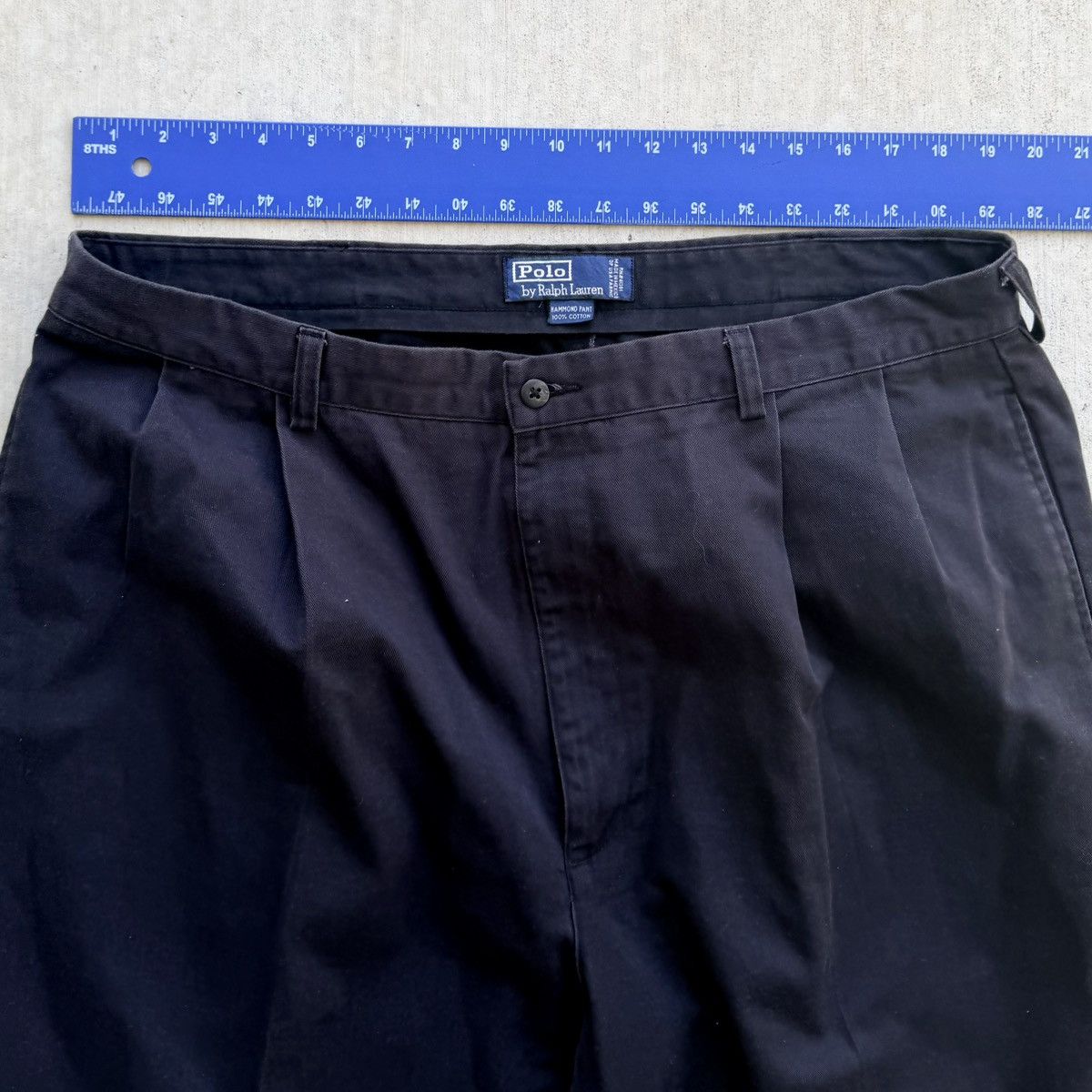 Polo Ralph Lauren Vintage Polo Ralph Lauren Pleated Classic Chino Pants 40x34 Size US 40 / EU 56 - 6 Thumbnail