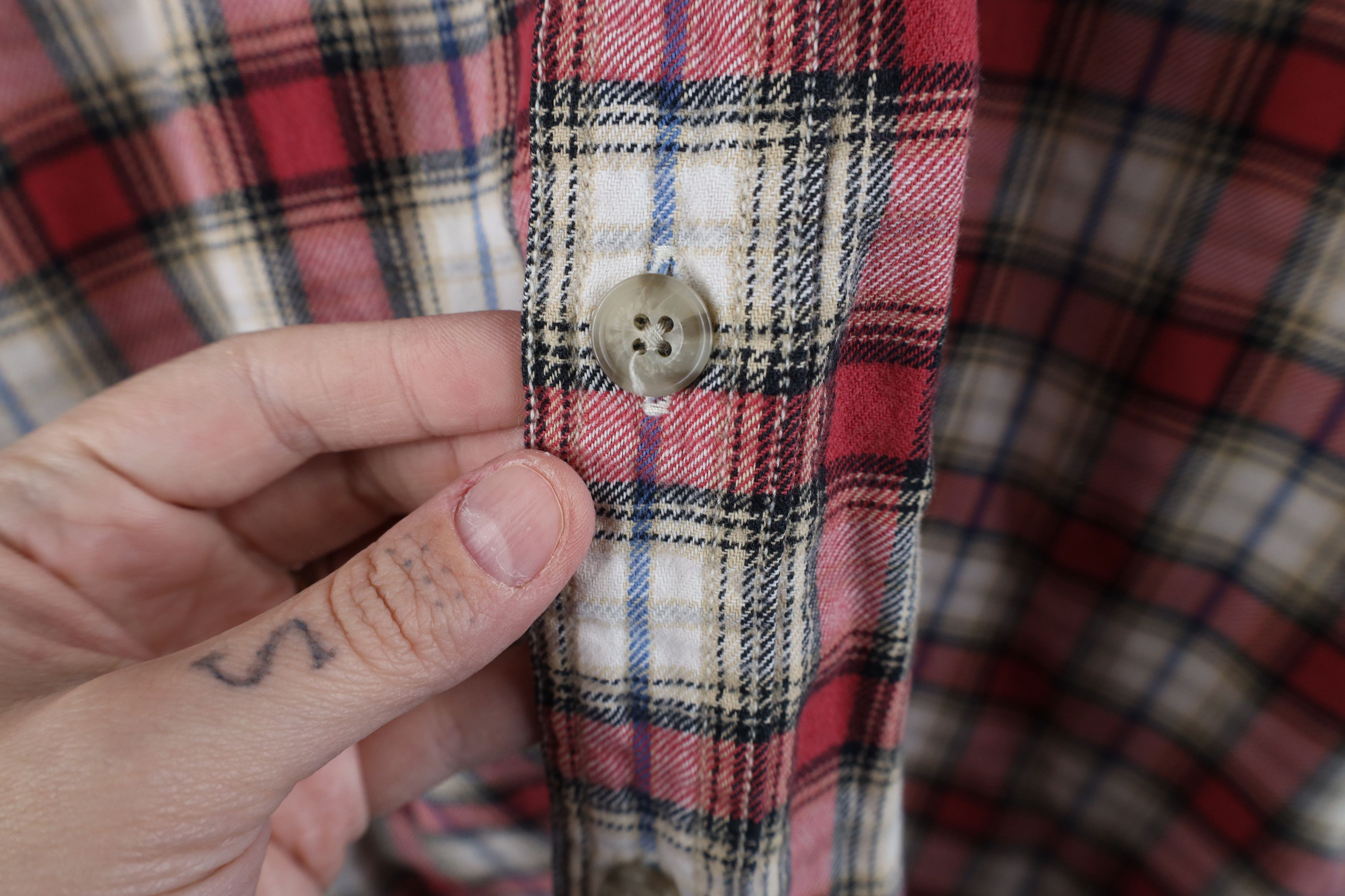 Levi's × Vintage Vintage 90s Levis Flannel Collared Button Down Shirt Plaid Size US XL / EU 56 / 4 - 8 Thumbnail