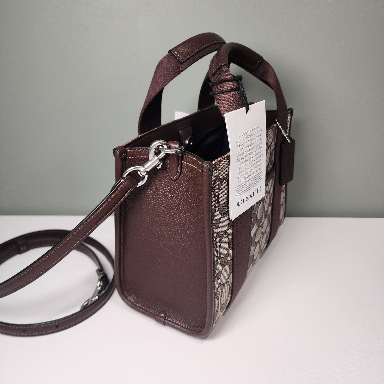 Coach Coach CAR78 Smith Tote Bag 24 Signature Jacquard Oak/Maple Size ONE SIZE - 2 Thumbnail