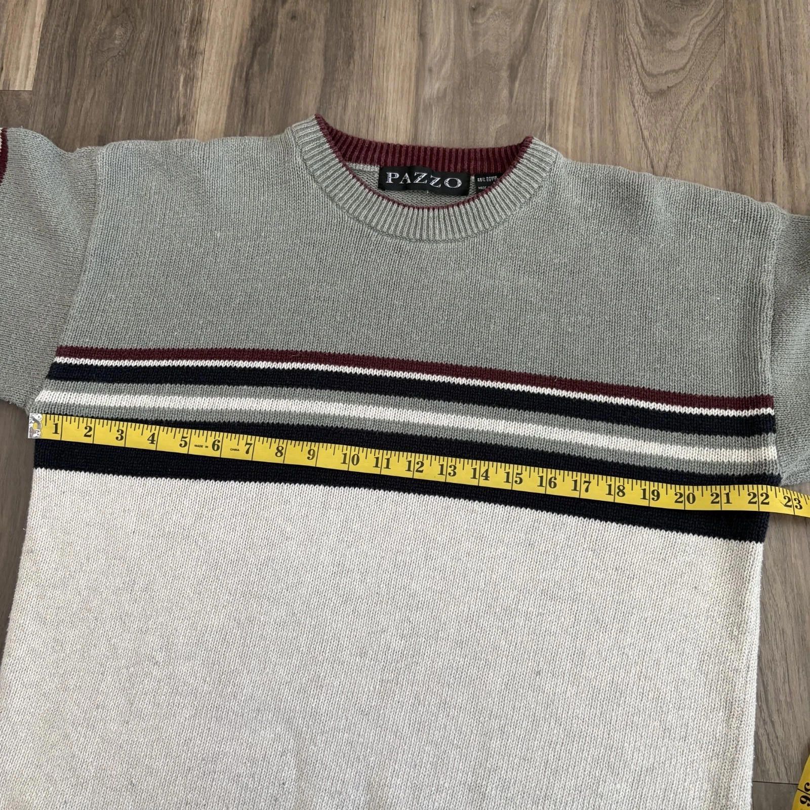 Pazzo Vintage 90s Striped Ski Sweater Size M Boxy Heavyweight Size US M / EU 48-50 / 2 - 4 Thumbnail