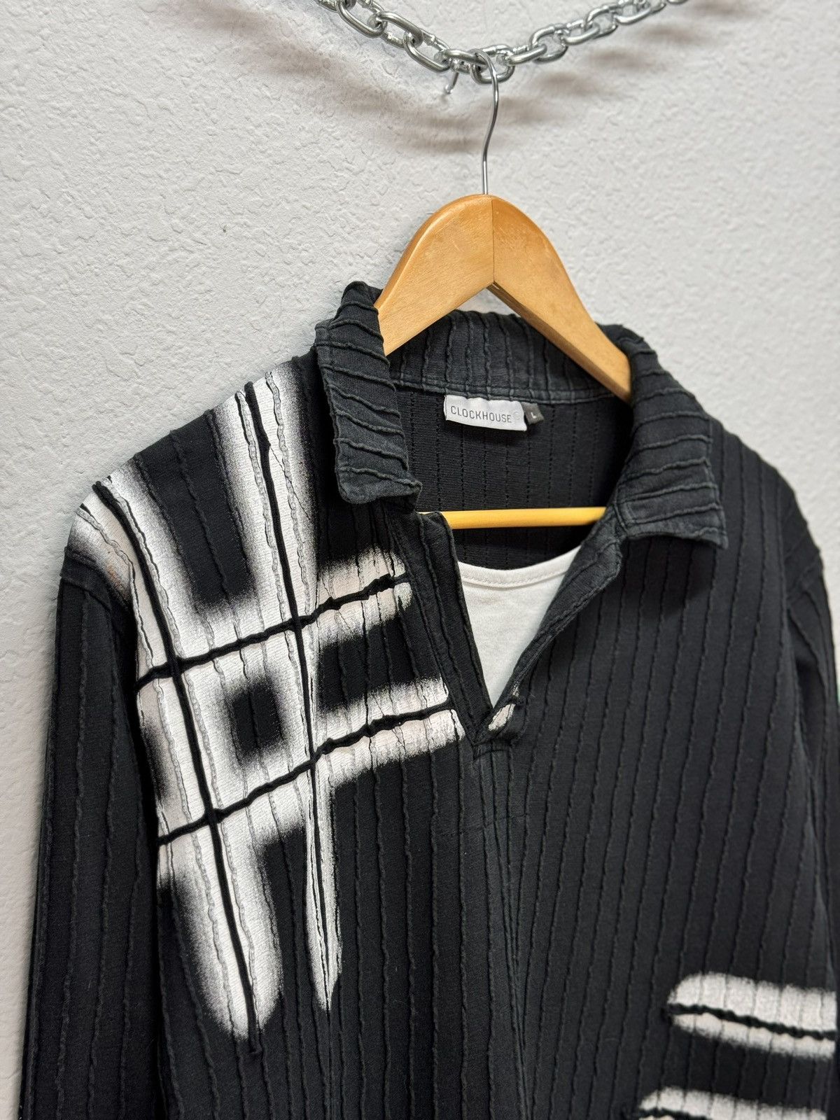 If Six Was Nine × Le Grande Bleu (L.G.B.) × Vintage VINTAGE SWEATER AVANT GARDE IF SIX WAS NINE STYLE GOTHIC Size US L / EU 52-54 / 3 - 9 Thumbnail