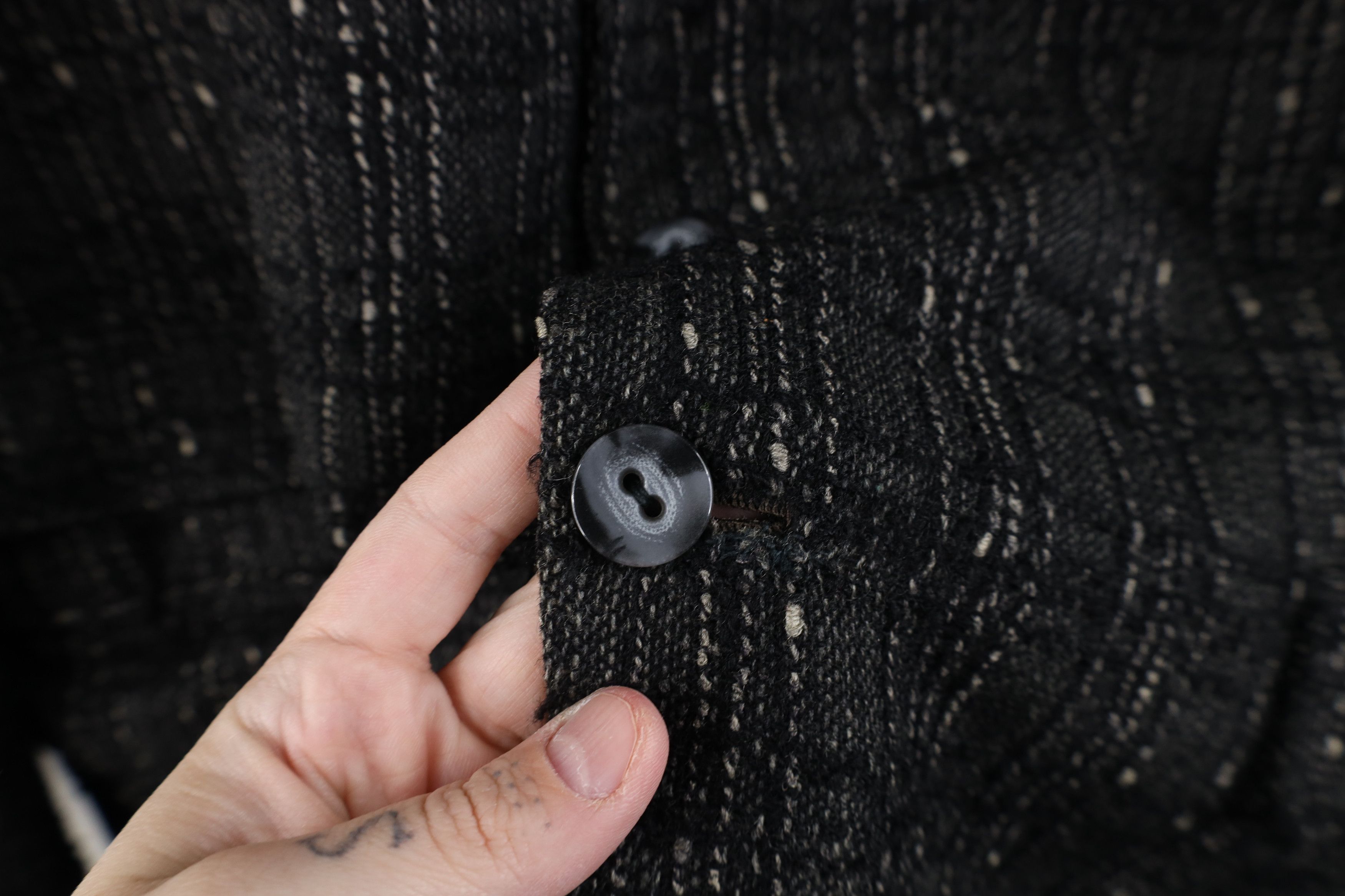 Vintage Vintage 50s Rockabilly Tweed Blazer Suit Coat Jacket USA Size US XL / EU 56 / 4 - 4 Thumbnail