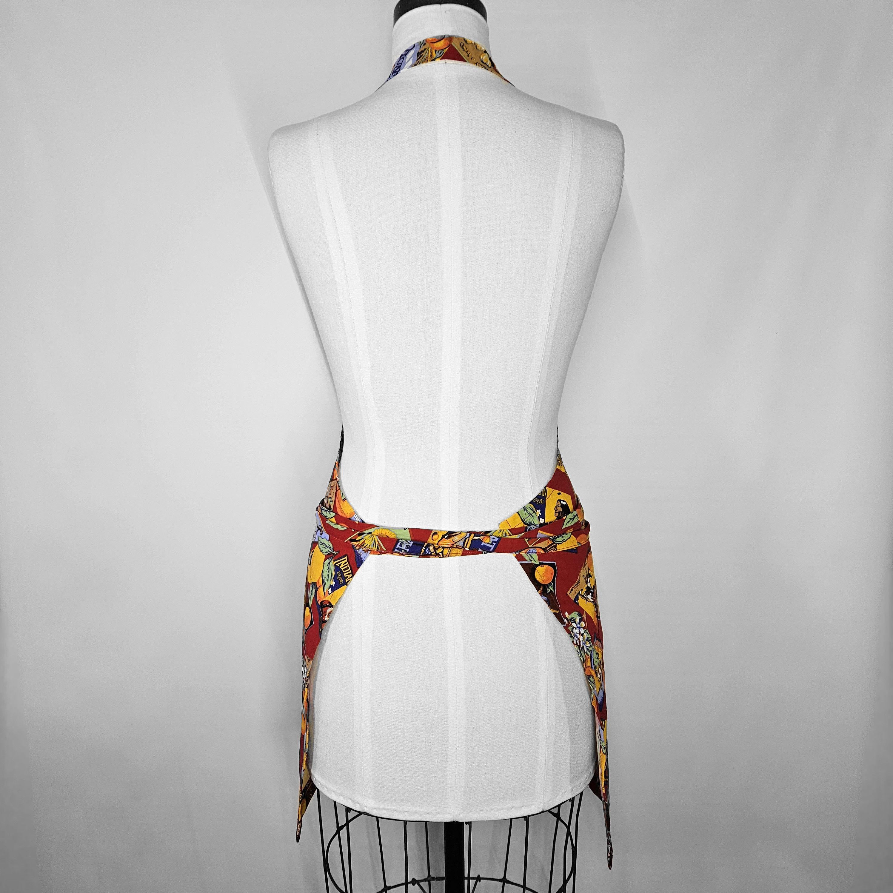 Other Apron Size S/M NEW Retro Orange Lemons Box Label Crocus Sun Size ONE SIZE - 4 Thumbnail