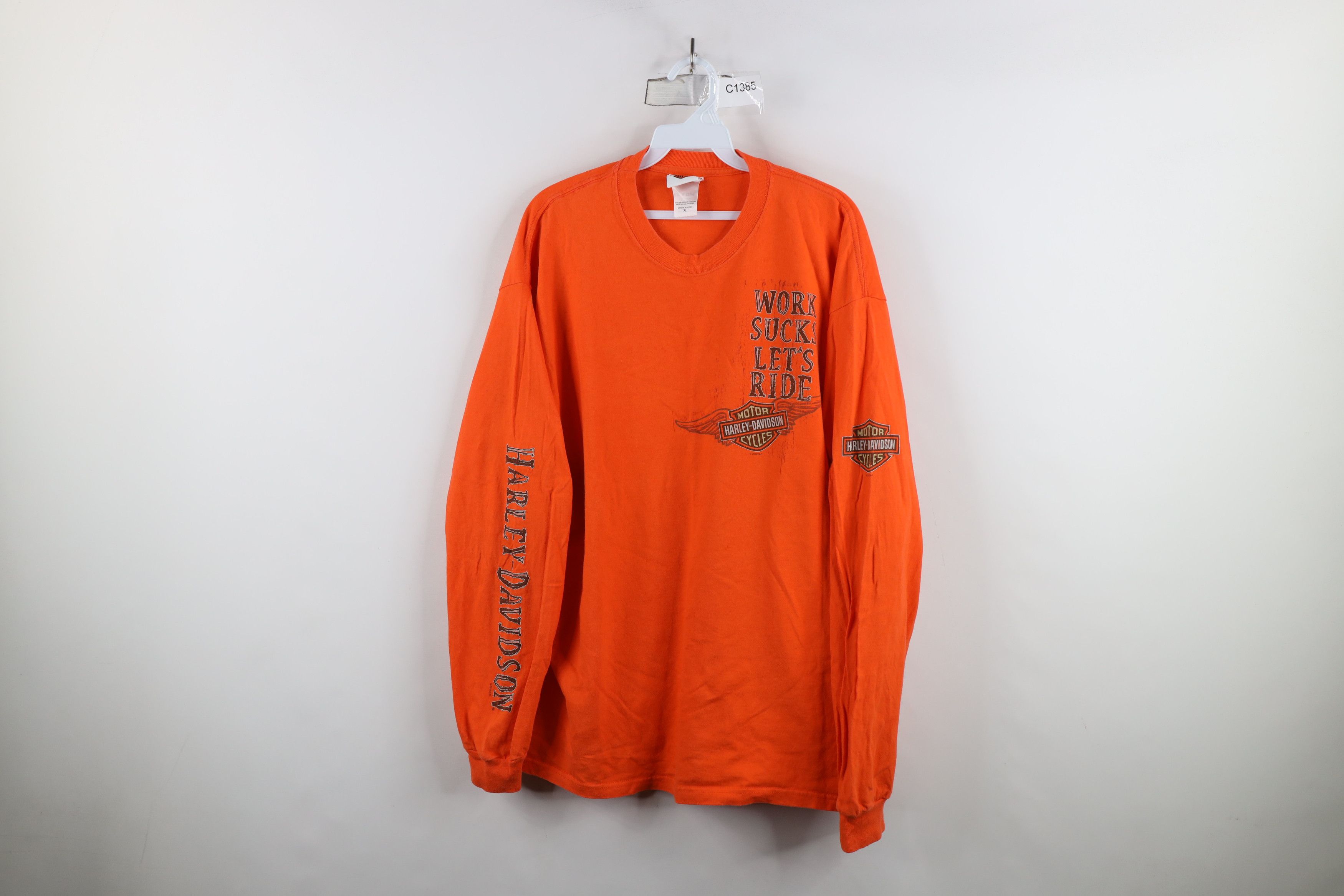Harley Davidson × Vintage Vintage Y2K Harley Davidson New York Long Sleeve T-Shirt USA Size US XL / EU 56 / 4 - 1 Thumbnail