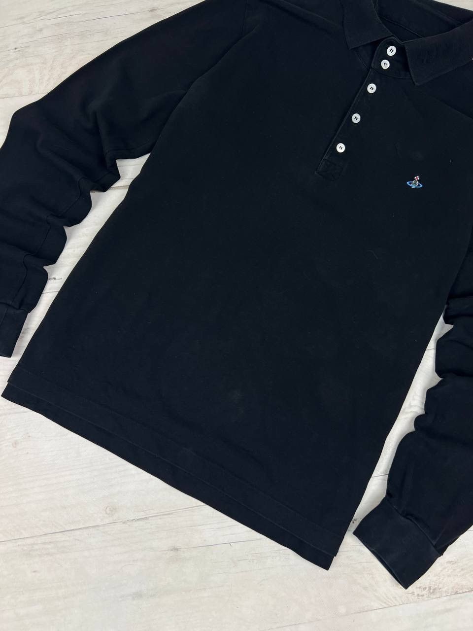 Vintage Vivienne Westwood Polo Long Sleeve Orb Logo Size US L / EU 52-54 / 3 - 3 Thumbnail