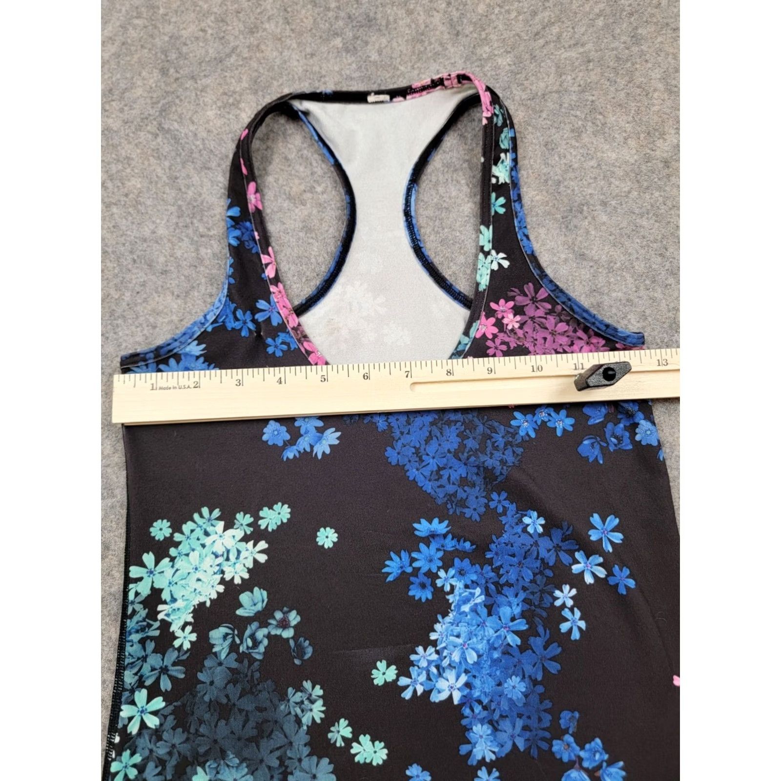 Lululemon Lululemon Tank Top Shirt Athletic Floral Racerback Black Size 4 Women Size S / US 4 / IT 40 - 4 Thumbnail