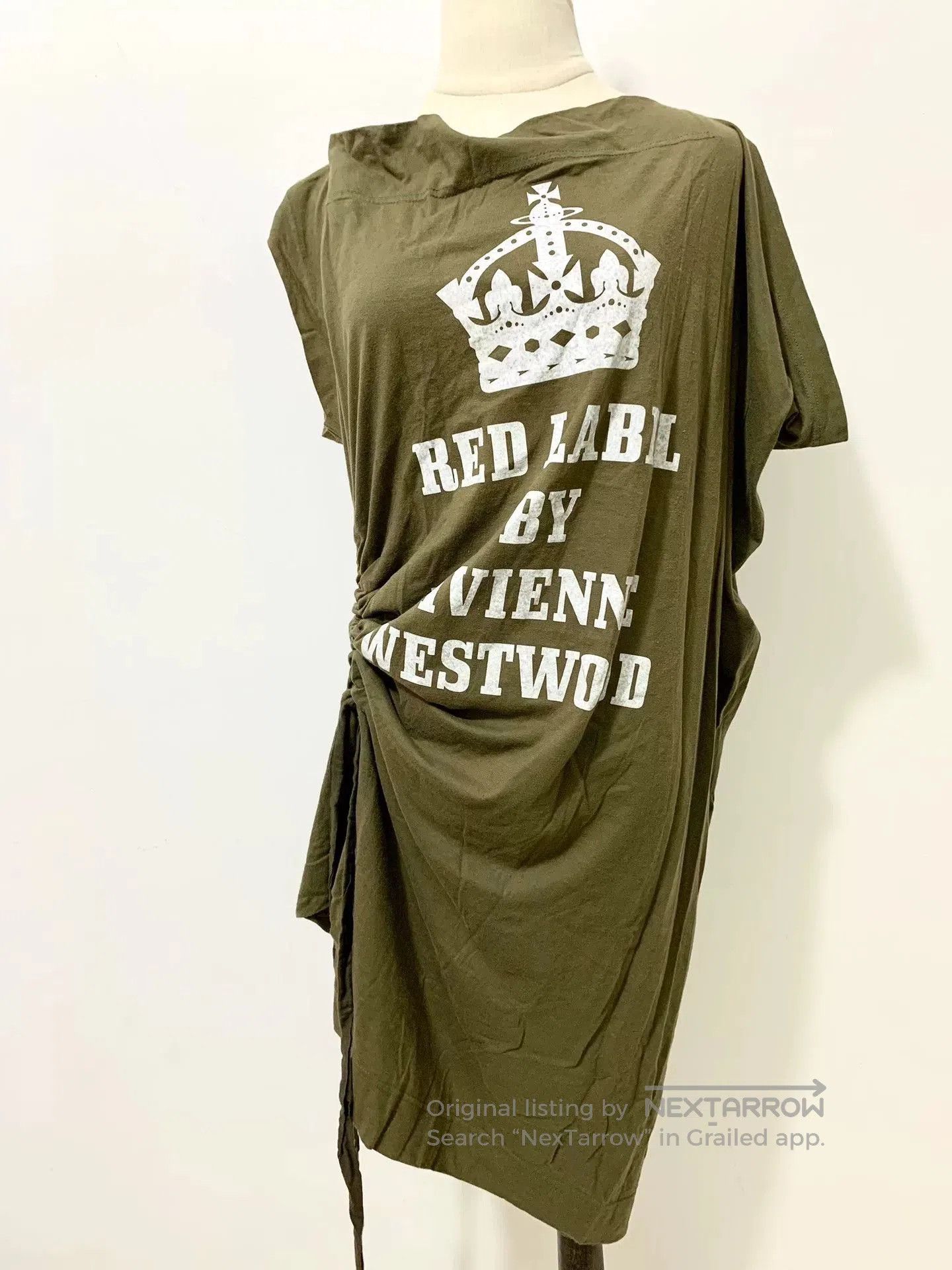Vivienne Westwood Vivienne Westwood Army Green Cowl Neck Dress. Size M / US 6-8 / IT 42-44 - 3 Thumbnail