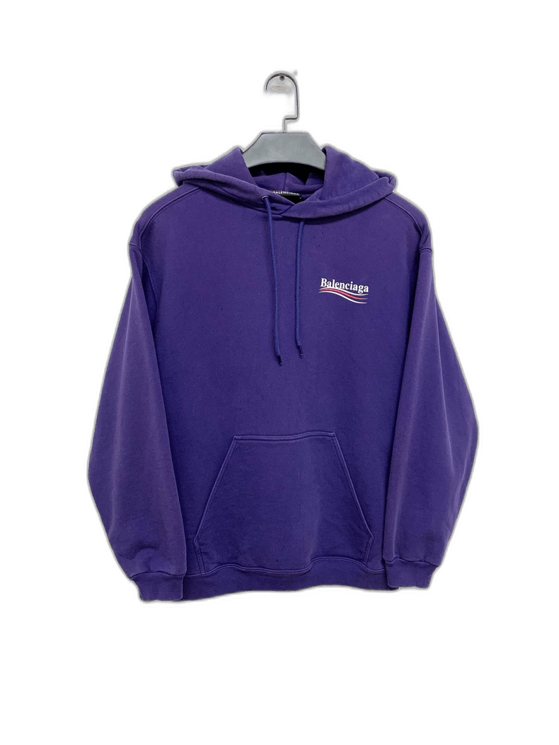 Balenciaga Balenciaga Purple Hoodie Size S Size S / US 4 / IT 40 - 1 Thumbnail